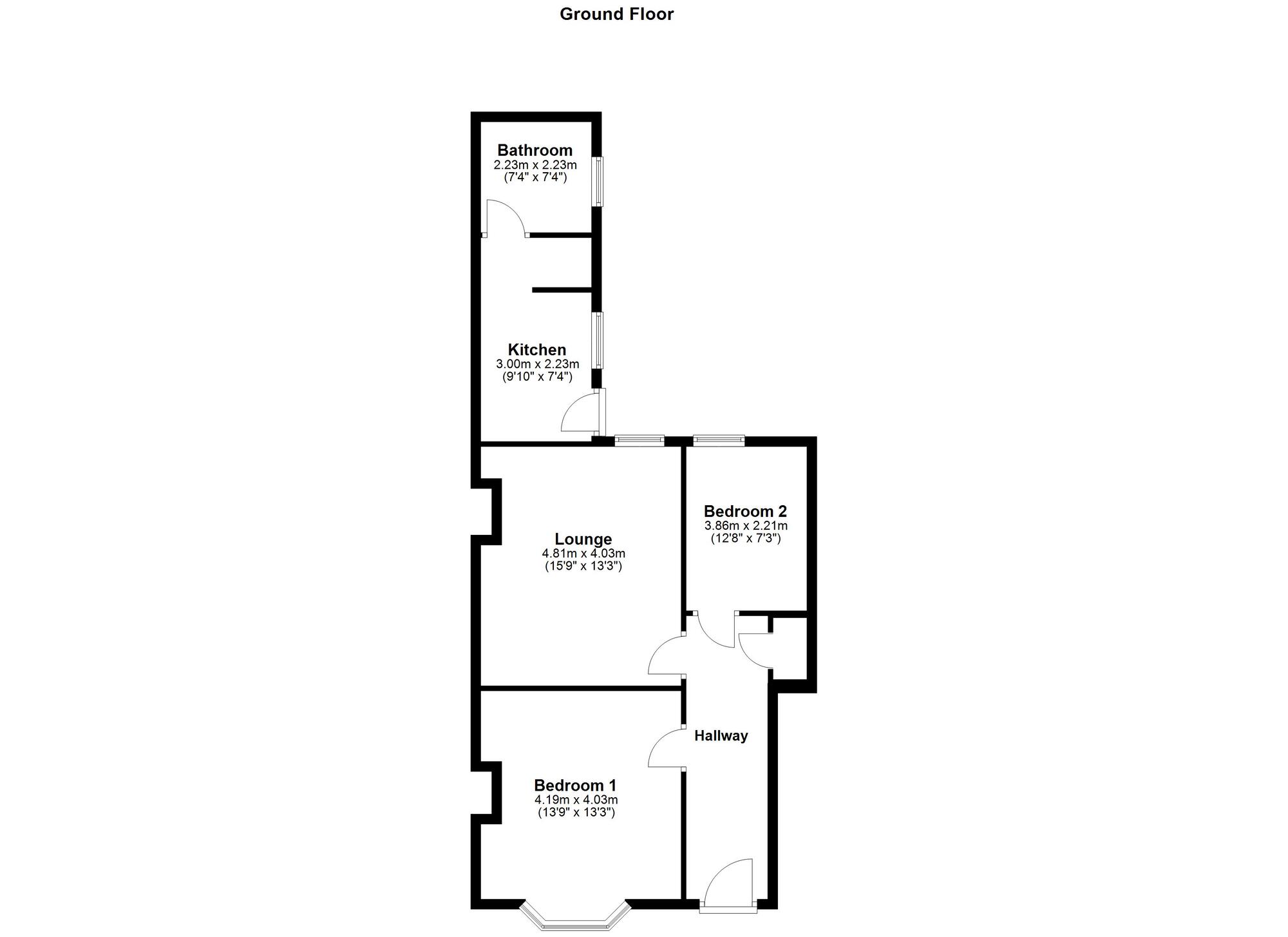 Floorplan of 2 bedroom  Flat for sale, Oban Terrace, Gateshead, NE10