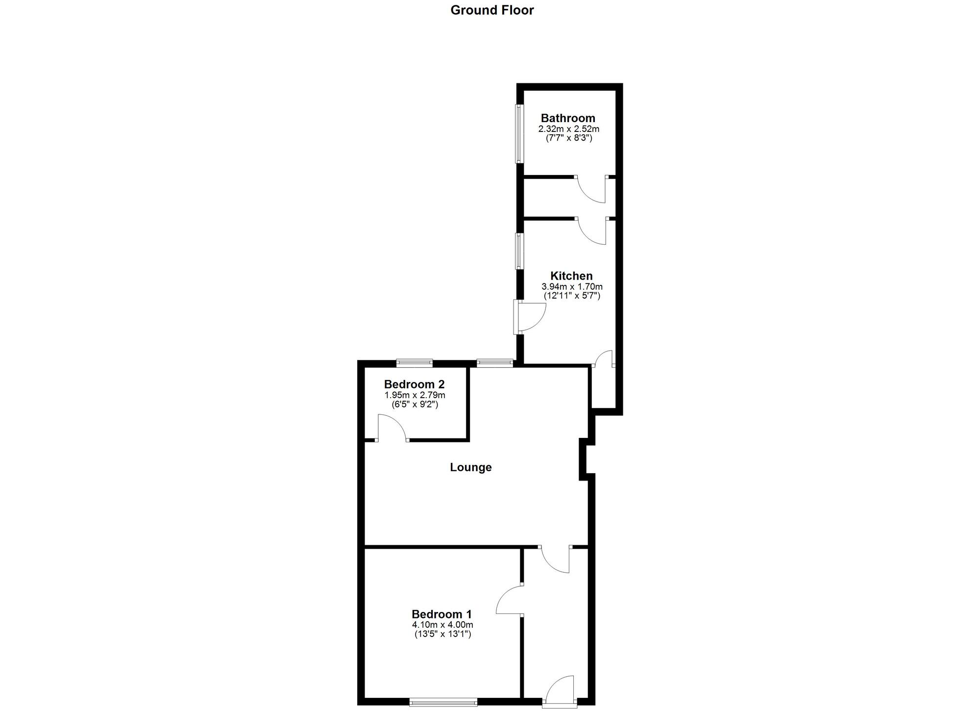 Floorplan of 2 bedroom  Flat for sale, Northbourne Street, Gateshead, NE8