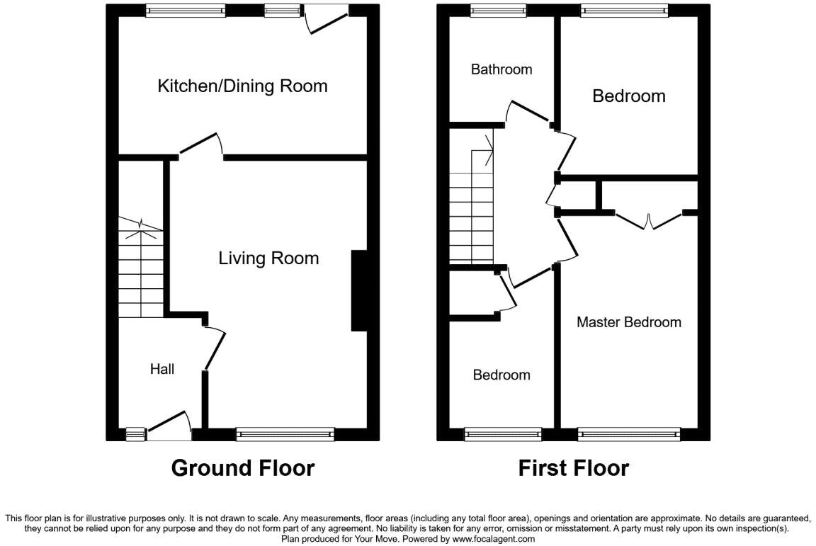 Floorplan of 3 bedroom Semi Detached House for sale, Ransome Place, Parkhall, Staffordshire, ST3