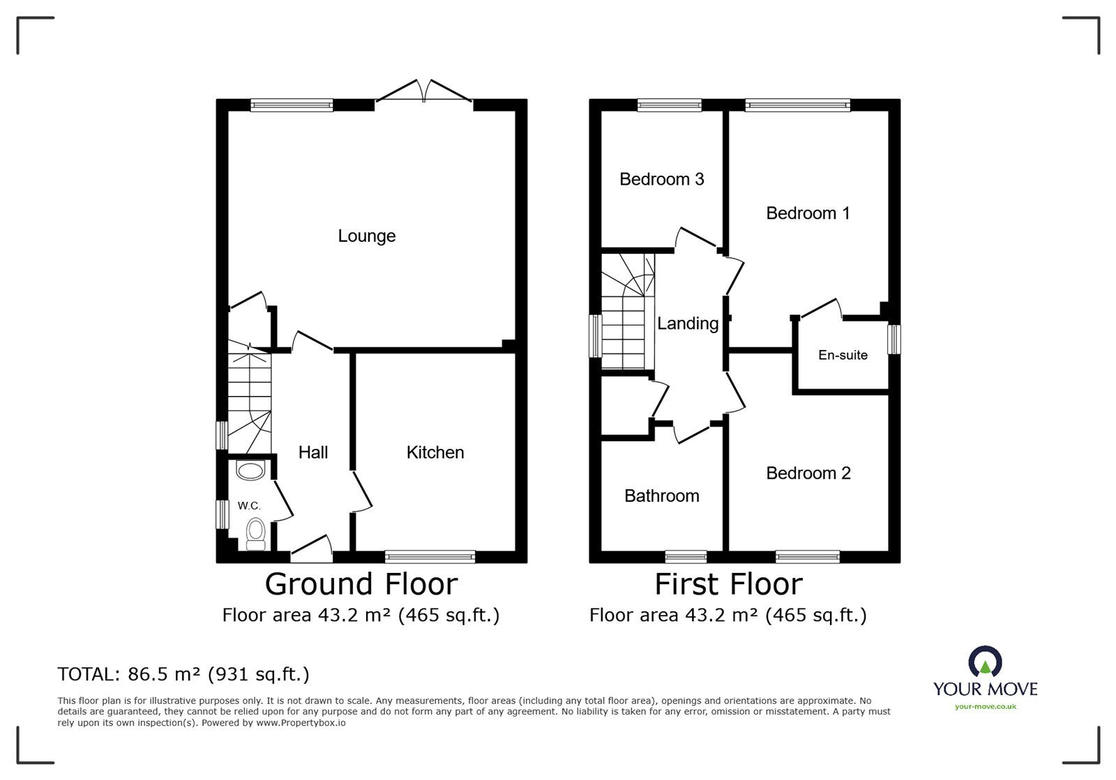 Floorplan of 3 bedroom Detached House for sale, Southdown Close, Lightwood, Stoke On Trent, ST3