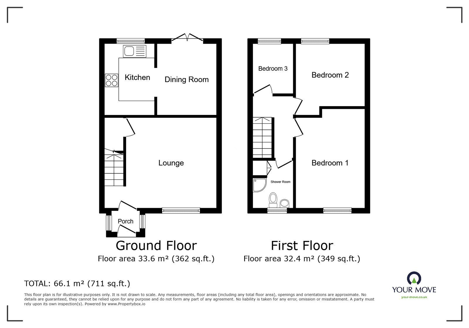 Floorplan of 3 bedroom  House to rent, Chervil Close, Meir Park, Stoke-On-Trent, ST3