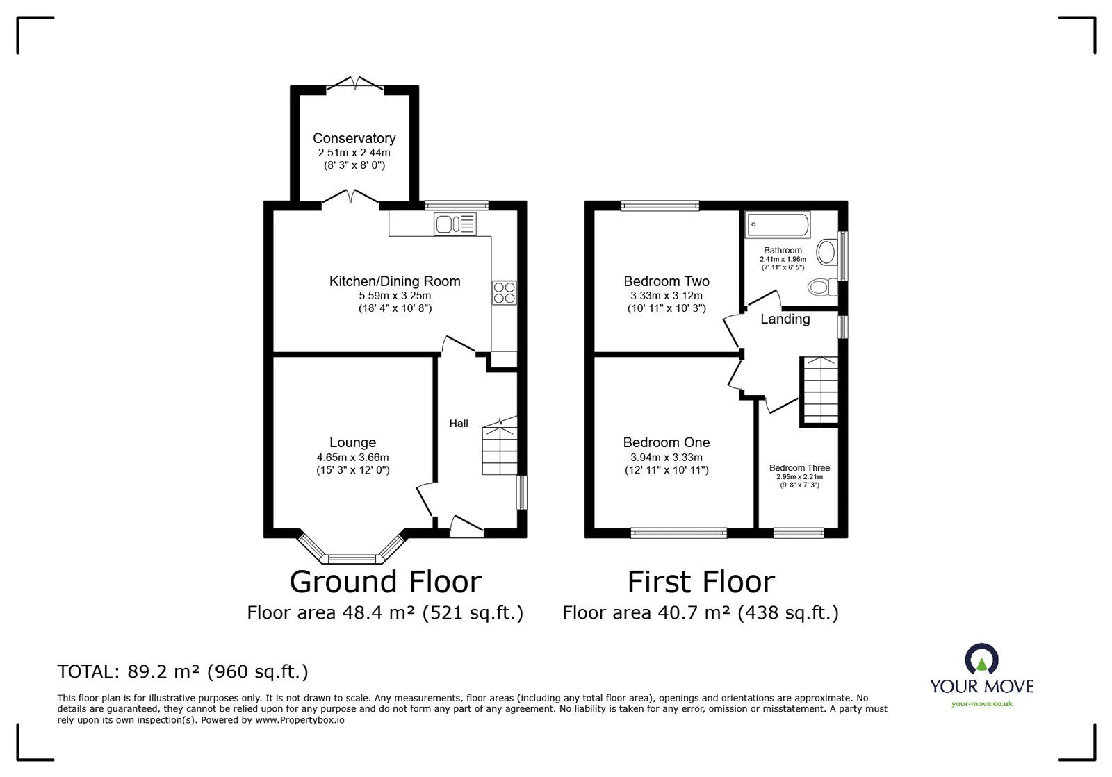 Floorplan of 3 bedroom Semi Detached House for sale, Dorcas Drive, Blurton, Staffordshire, ST3