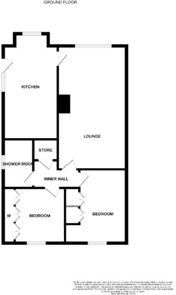 Floorplan of 2 bedroom Detached Bungalow for sale, Masefield Road, Blurton, Staffordshire, ST3