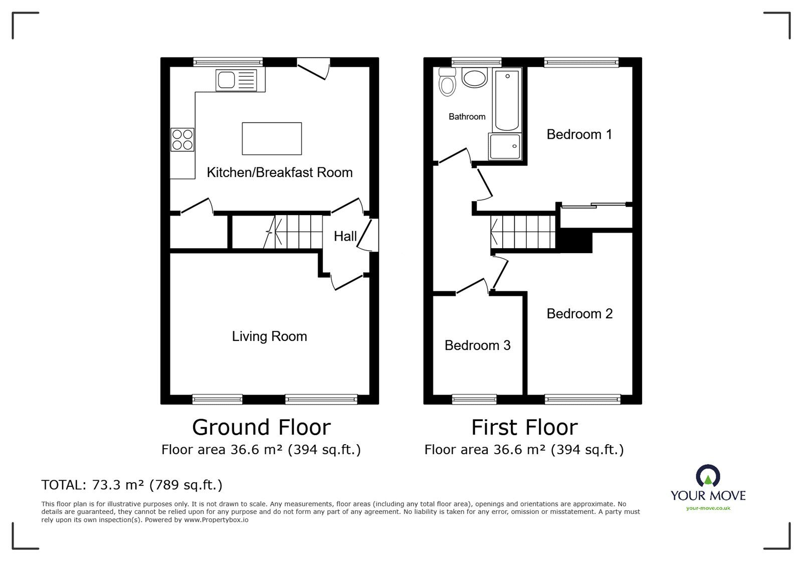 Floorplan of 3 bedroom Semi Detached House for sale, Clayfield Grove West, Stoke-on-Trent, Staffordshire, ST3