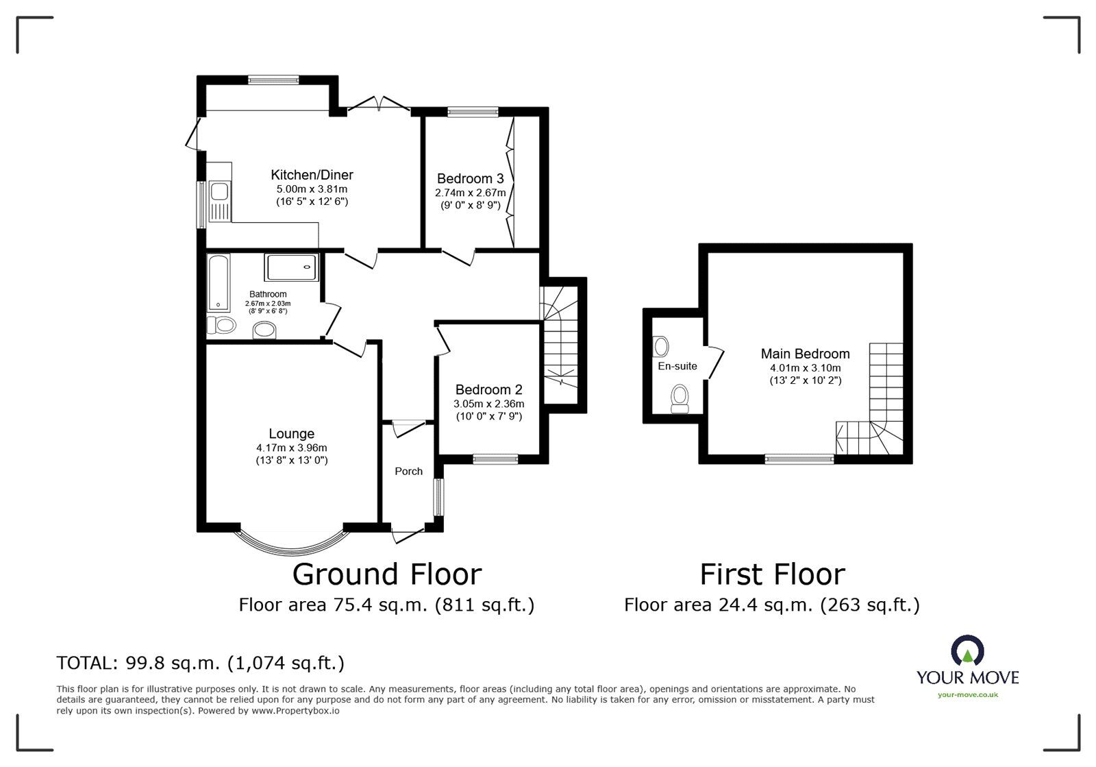 Floorplan of 3 bedroom Detached Bungalow to rent, Weston Drive, Stoke-on-Trent, Staffordshire, ST3