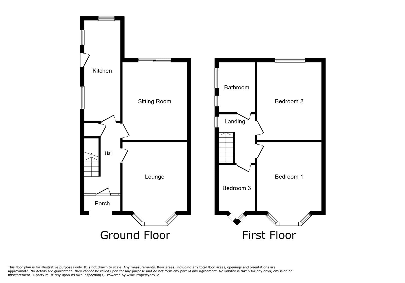 Floorplan of 3 bedroom Semi Detached House to rent, Roxburghe Avenue, Stoke-on-Trent, Staffordshire, ST3