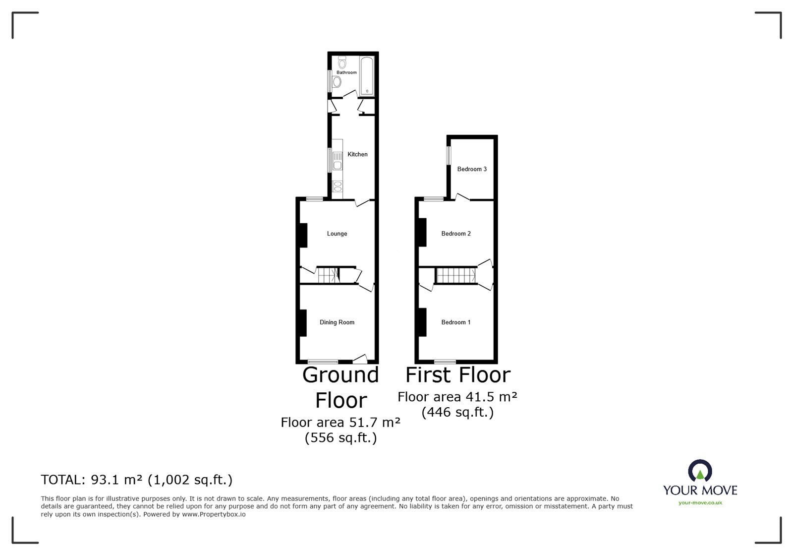 Floorplan of 3 bedroom Mid Terrace House for sale, Duke Street, Heron Cross, Staffordshire, ST4