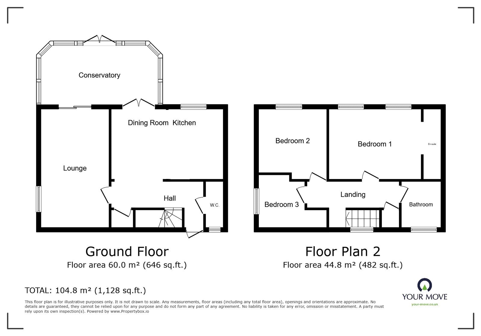 Floorplan of 3 bedroom Semi Detached House for sale, Dovecote Place, Lightwood, Staffordshire, ST3