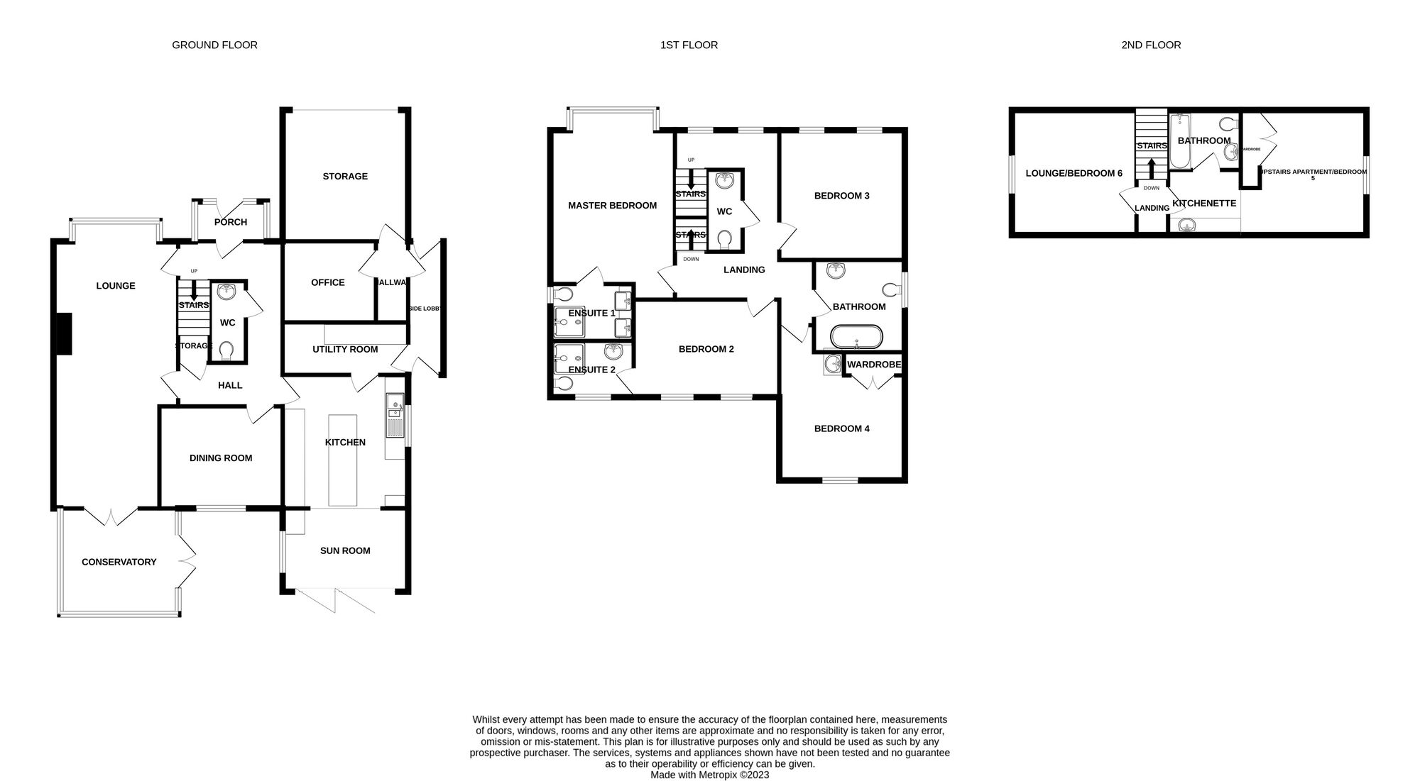 Floorplan of 6 bedroom Detached House for sale, Bridge Road, Gorleston, Norfolk, NR31