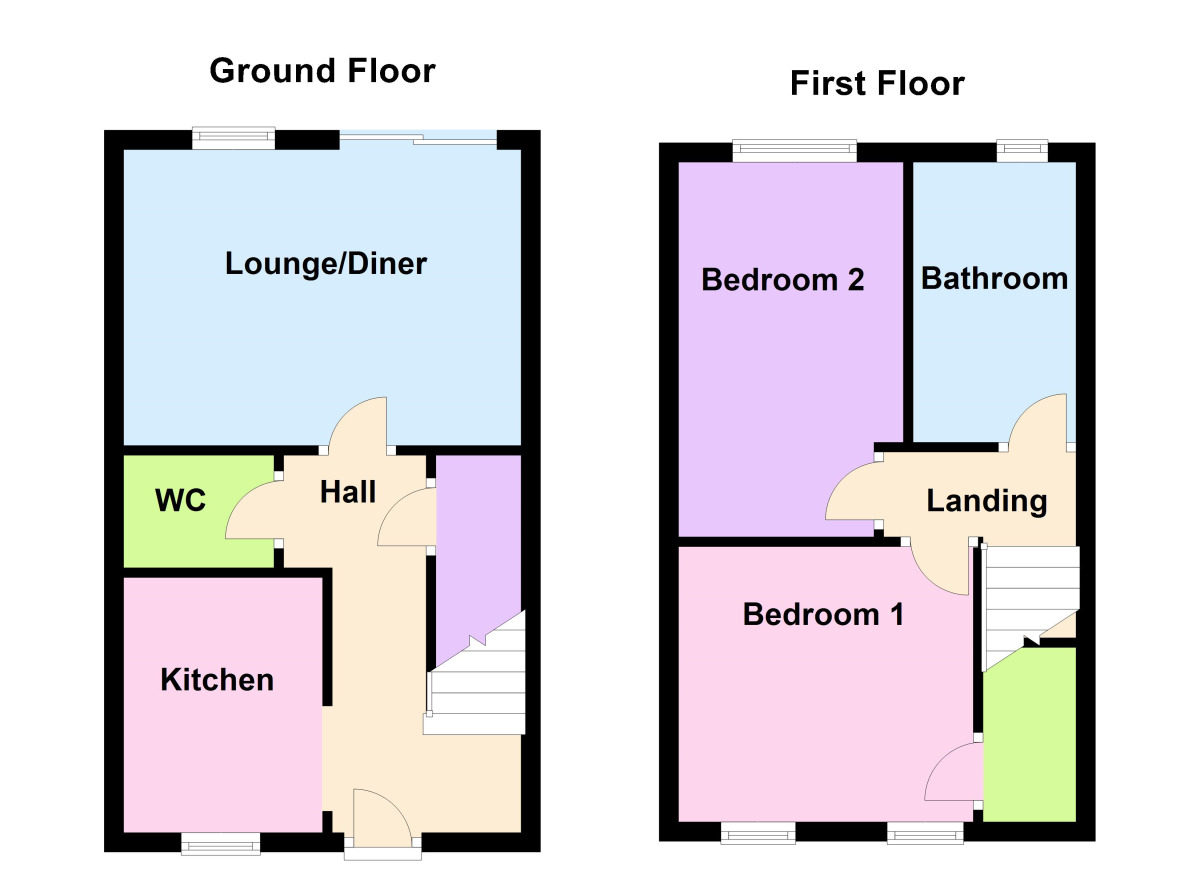 Floorplan of 2 bedroom  House to rent, High Street, Midsomer Norton, Radstock, BA3