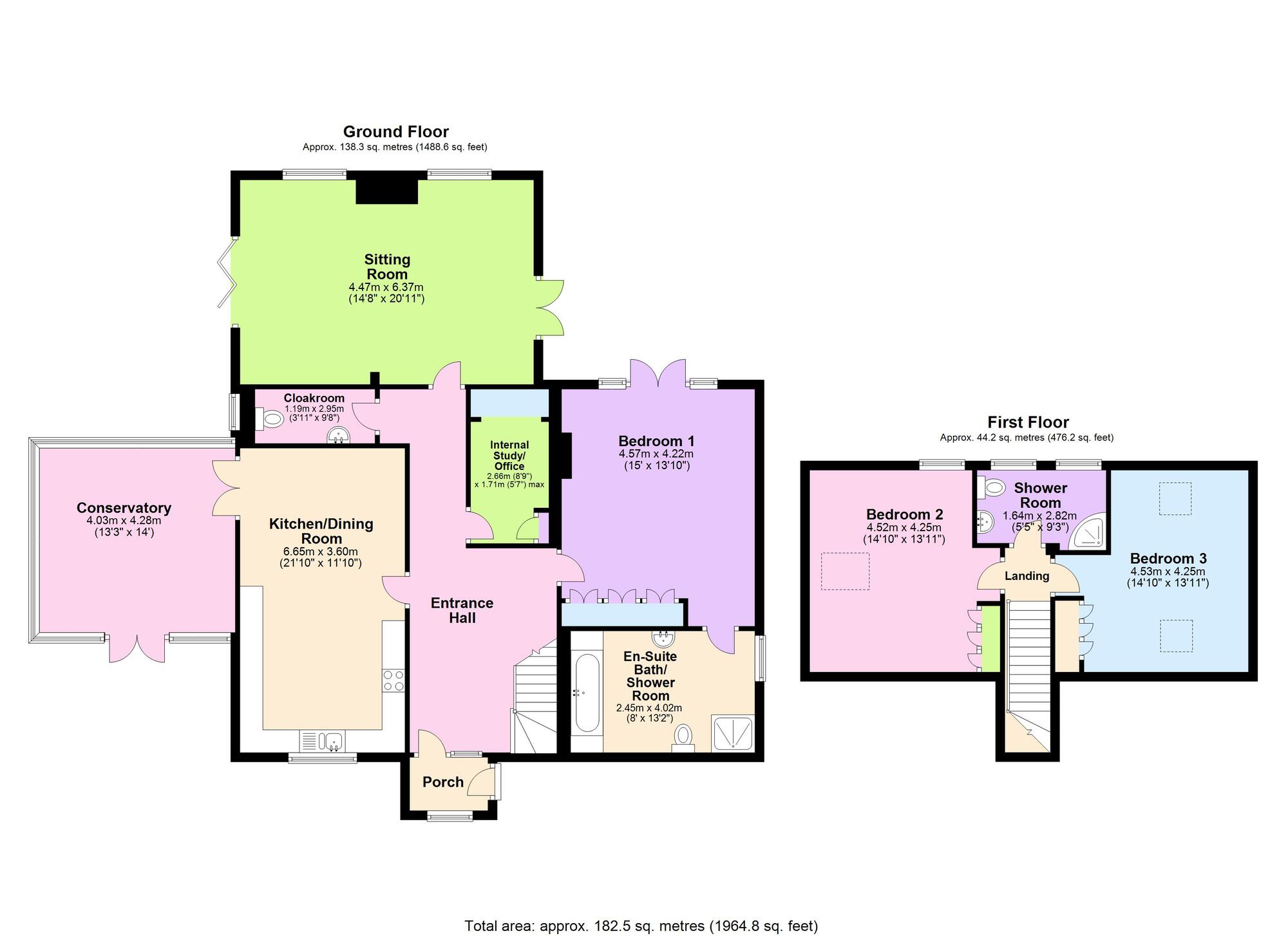 Floorplan of 3 bedroom Detached Bungalow for sale, Eckweek Lane, Peasedown St. John, Bath, BA2