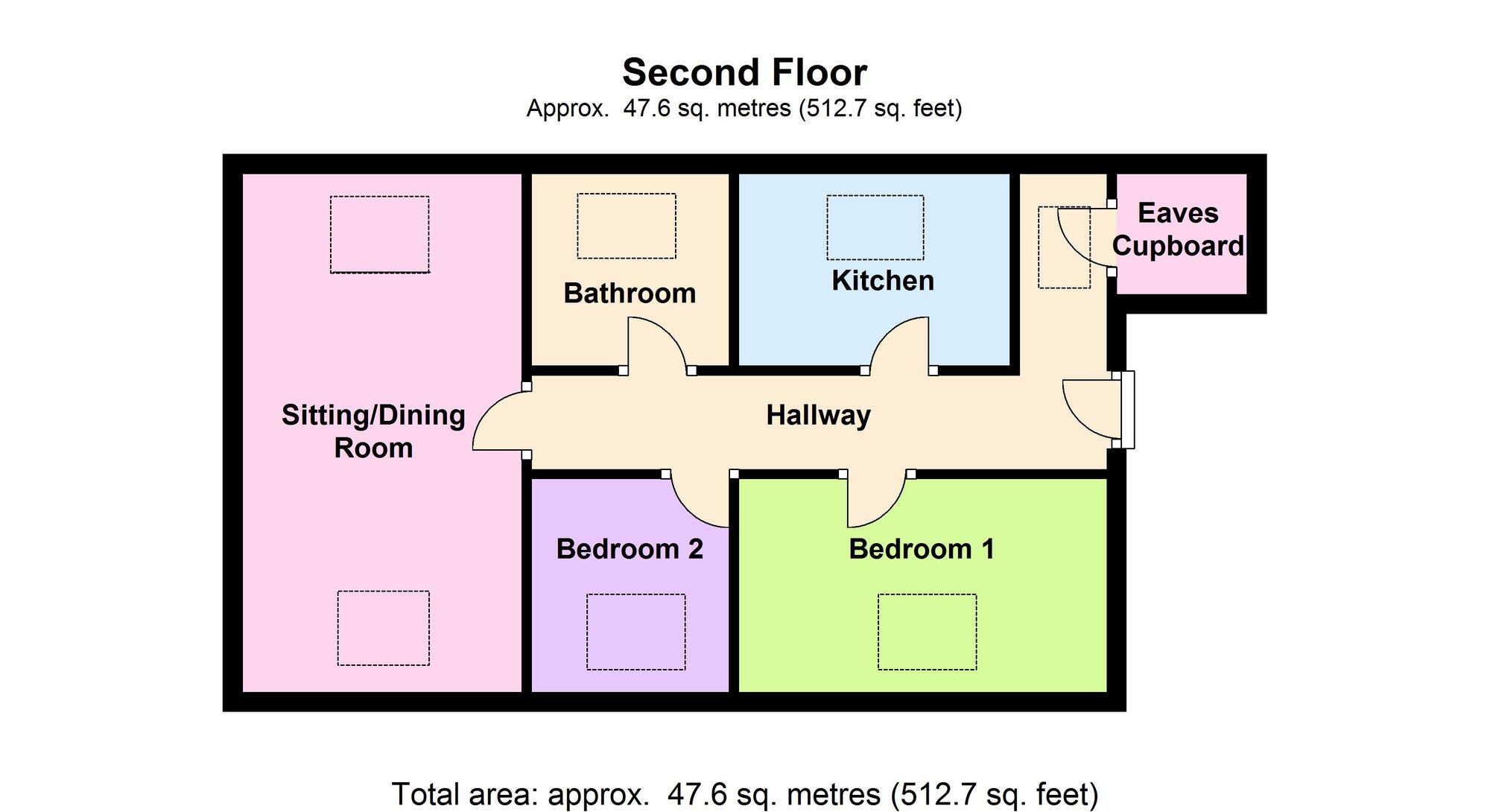 Floorplan of 2 bedroom  Flat to rent, Tyning Hill, Radstock, Somerset, BA3