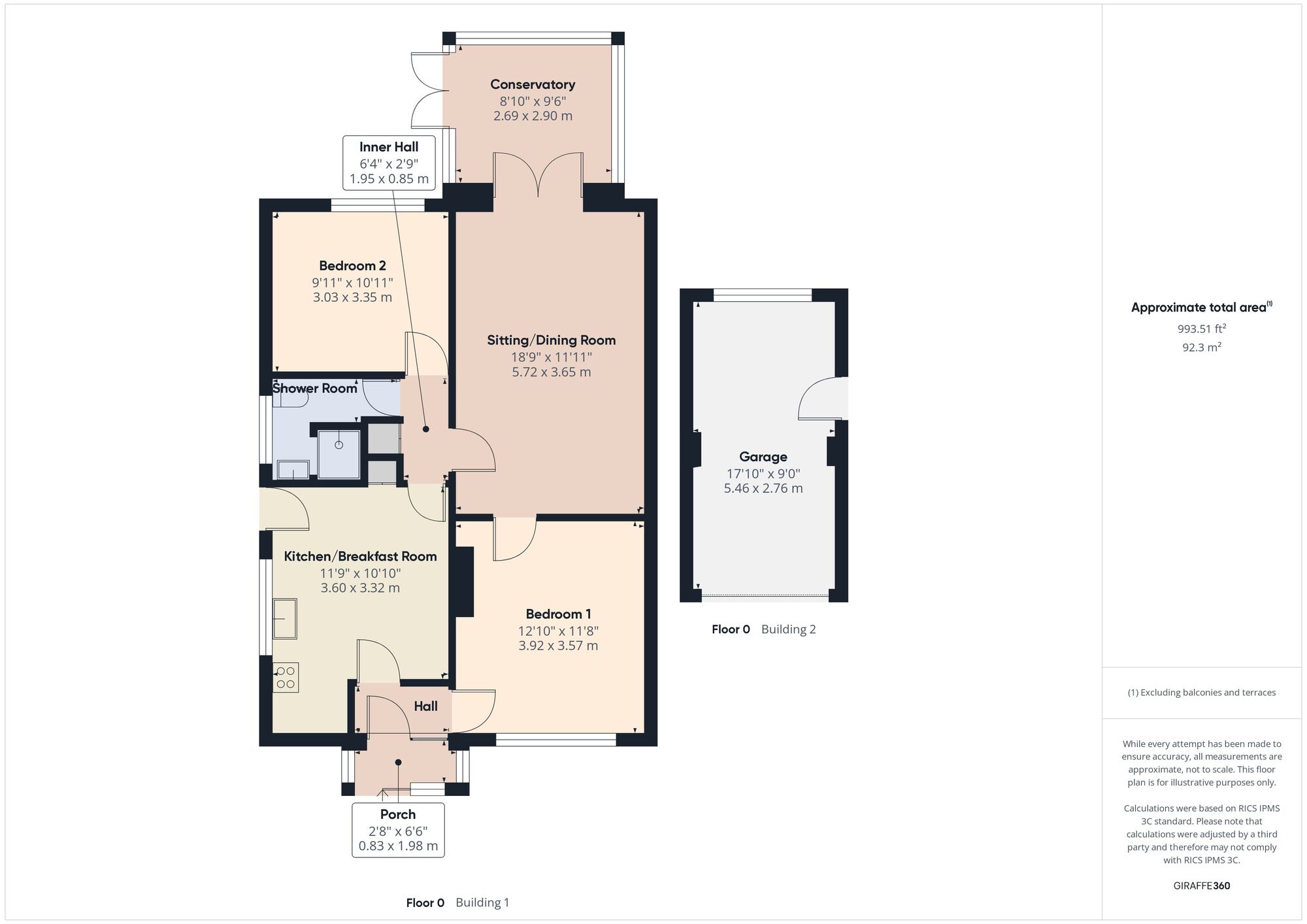 Floorplan of 2 bedroom Detached Bungalow for sale, Welton Grove, Midsomer Norton, Somerset, BA3