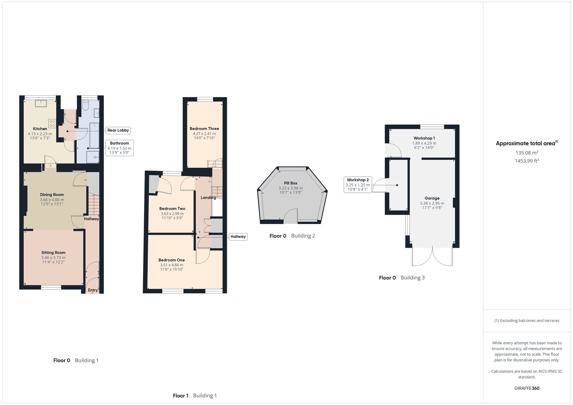 Floorplan of 3 bedroom End Terrace House for sale, Westfield Terrace, Westfield, Somerset, BA3