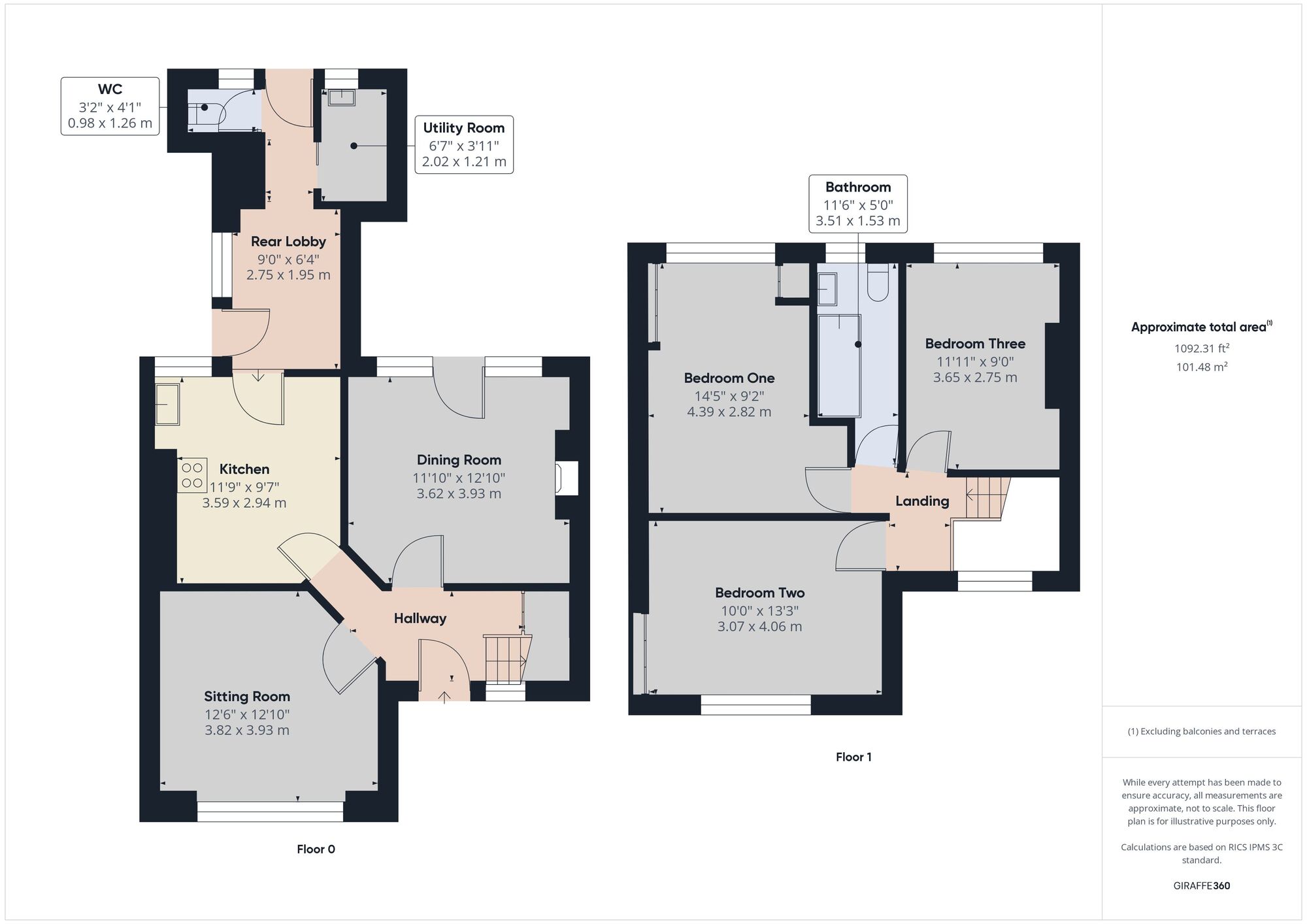 Floorplan of 3 bedroom Semi Detached House to rent, Fosse Road, Stratton-on-the-Fosse, Somerset, BA3