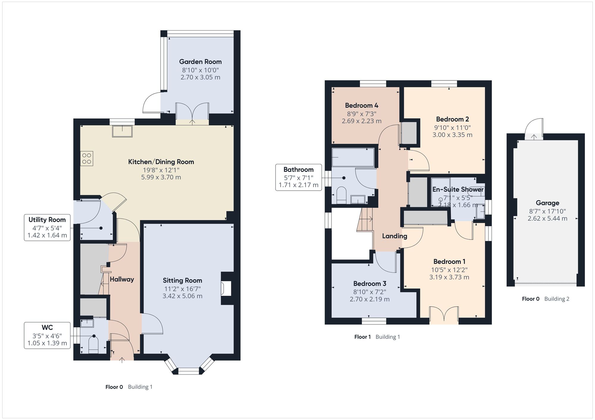 Floorplan of 4 bedroom Detached House for sale, Jubilee Road, Peasedown St. John, Somerset, BA2