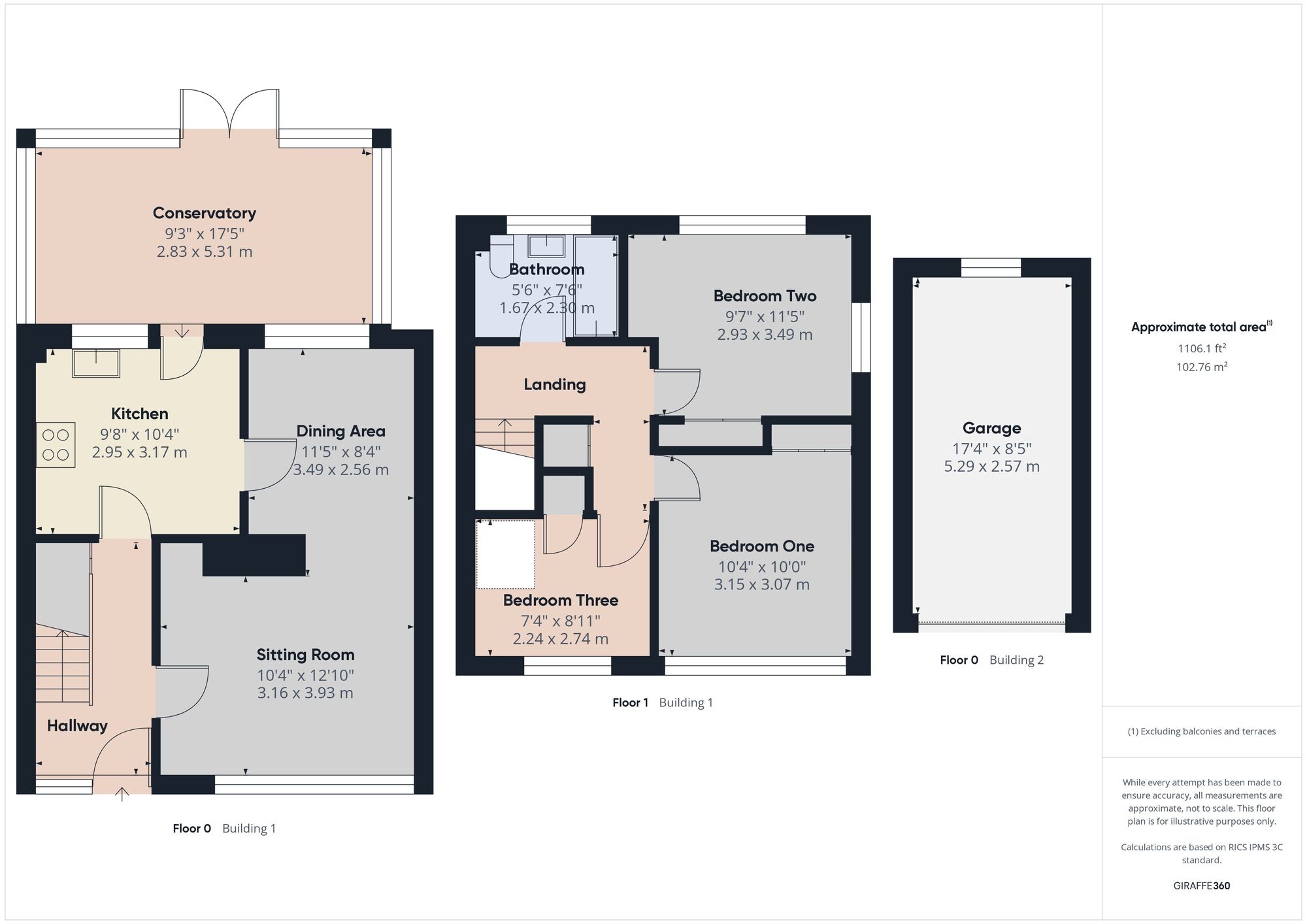 Floorplan of 3 bedroom Semi Detached House for sale, Welton Grove, Midsomer Norton, Somerset, BA3