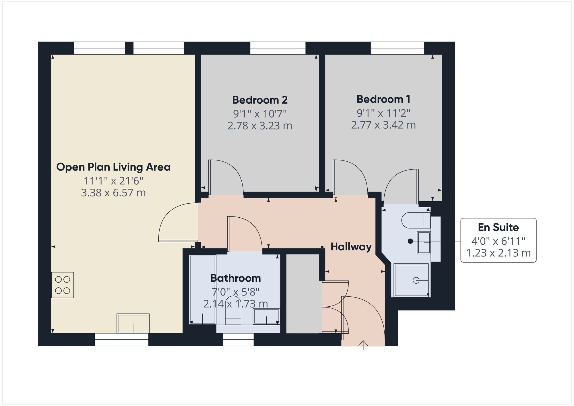 Floorplan of 2 bedroom  Flat to rent, Frome Road, Radstock, Somerset, BA3