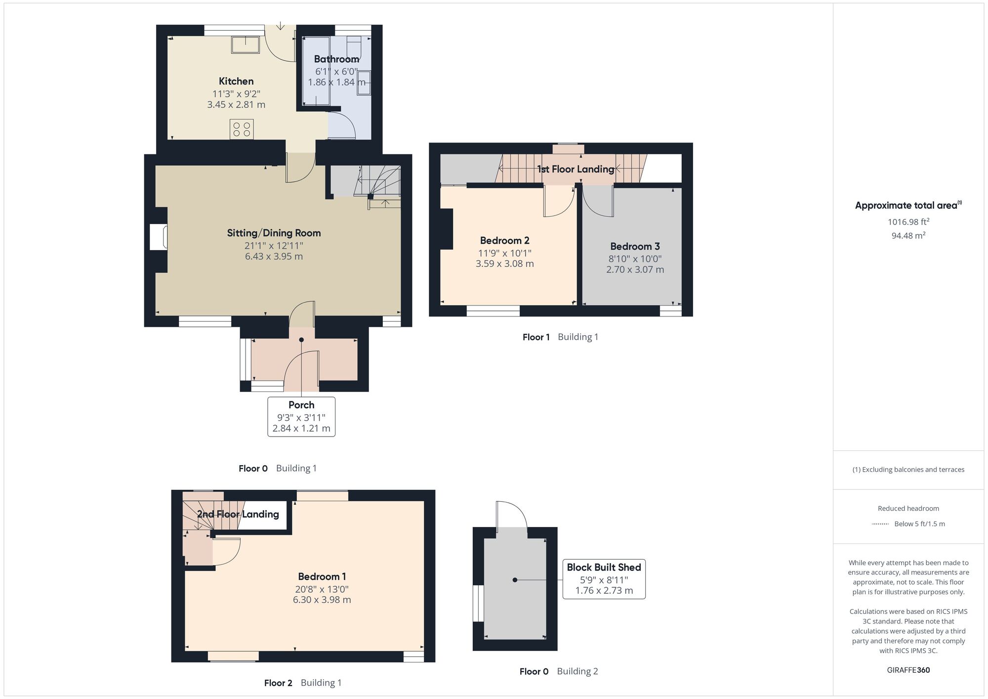 Floorplan of 3 bedroom Mid Terrace House for sale, Lower Whitelands, Radstock, Somerset, BA3