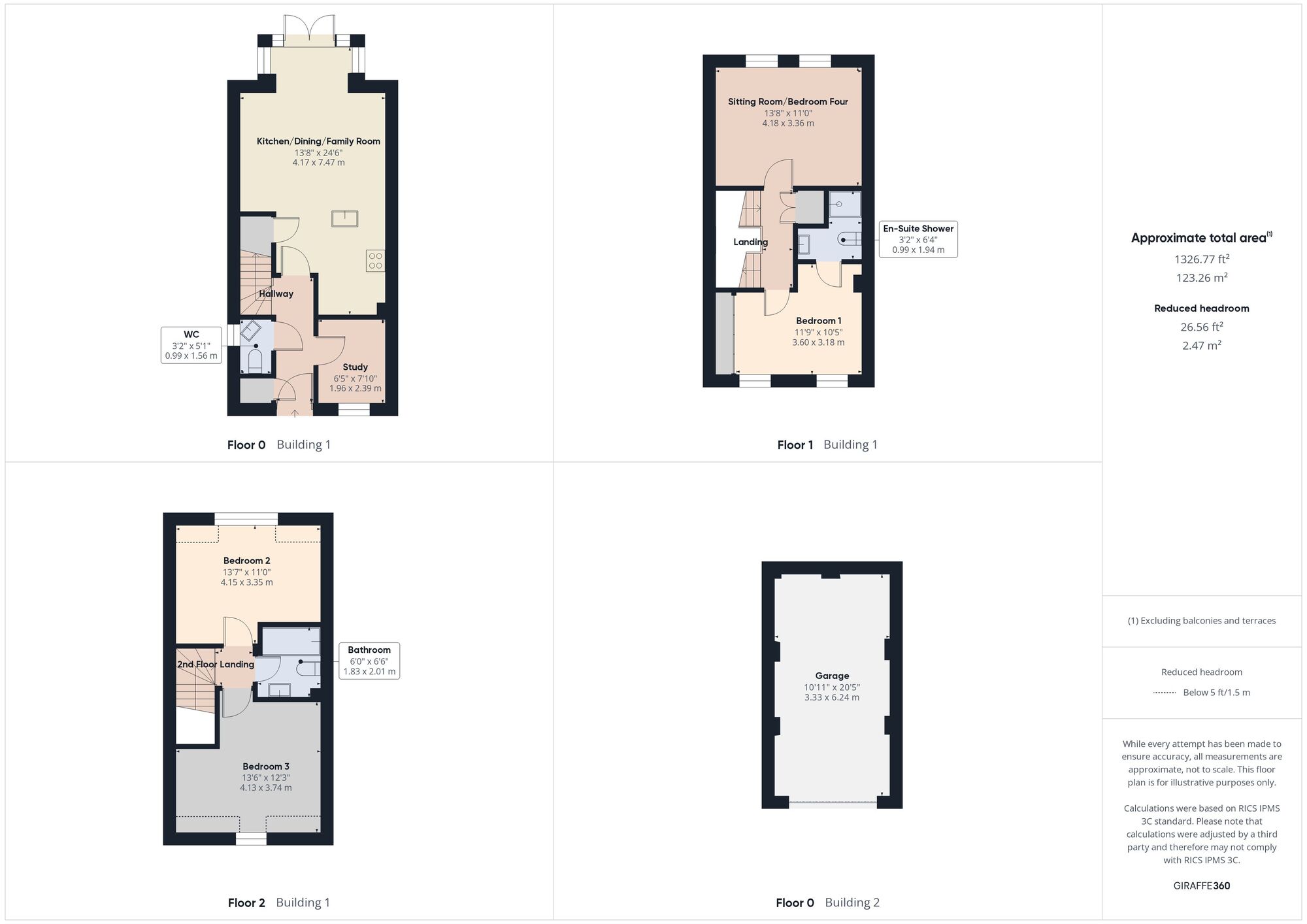 Floorplan of 3 bedroom Semi Detached House for sale, Brandown Close, Temple Cloud, Somerset, BS39