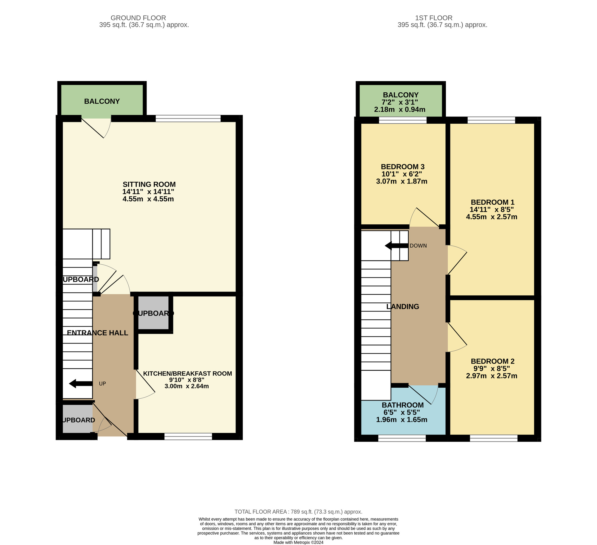 Floorplan of 3 bedroom  Flat for sale, Heathgate, Norwich, Norfolk, NR3