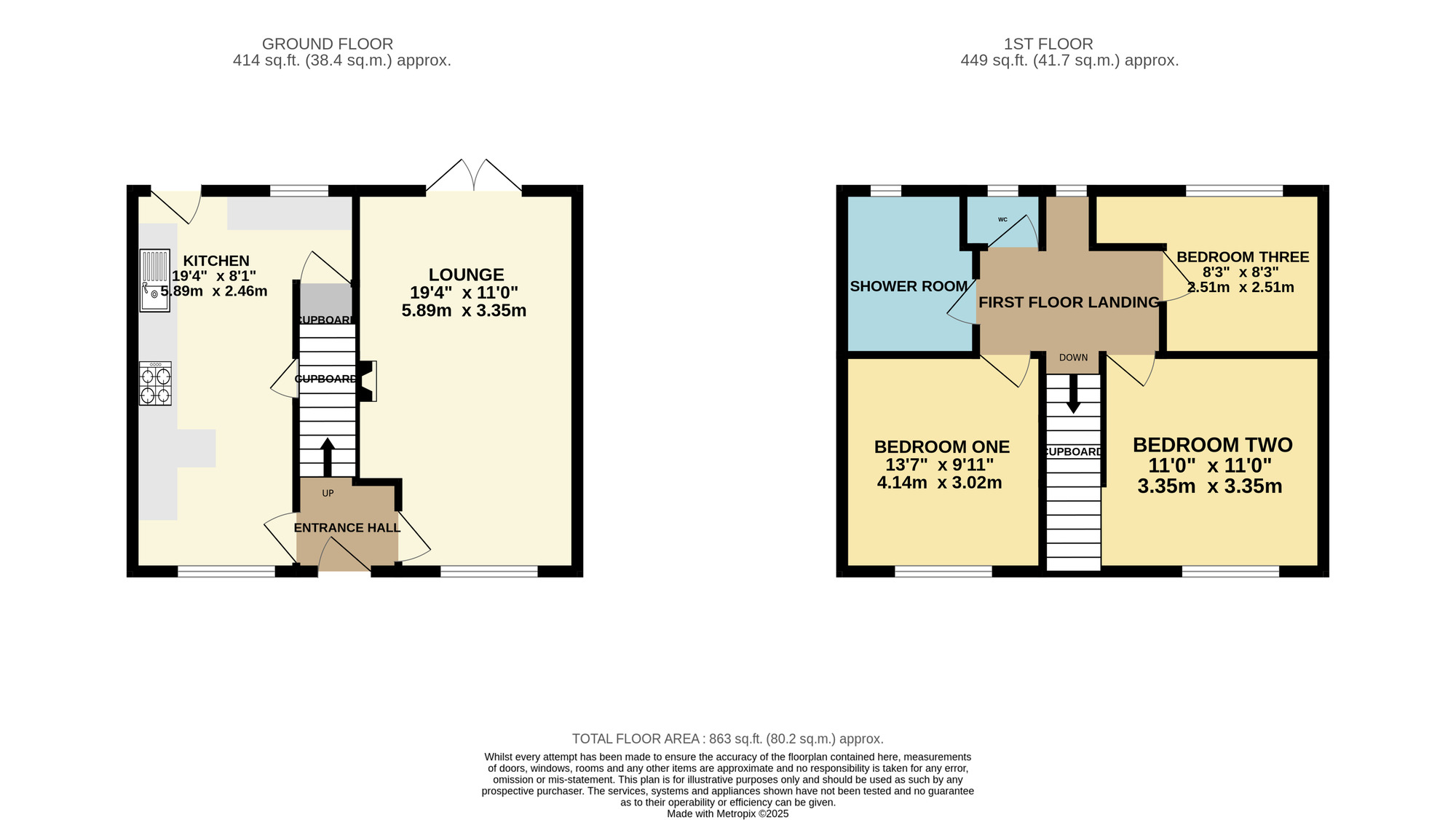 Floorplan of 3 bedroom Mid Terrace House for sale, Gawdy Road, Norwich, Norfolk, NR7