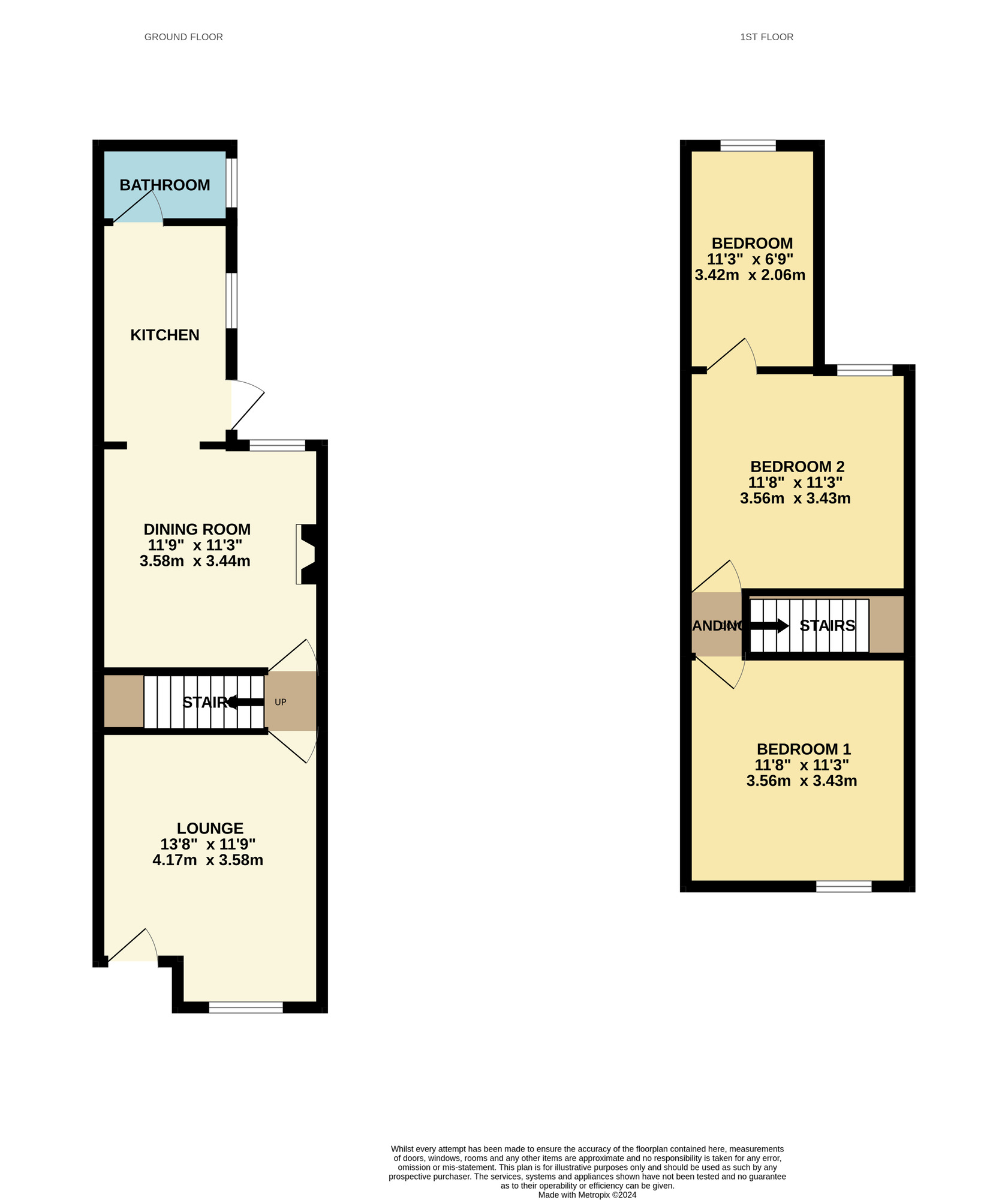 Floorplan of 3 bedroom Mid Terrace House for sale, Avenue Road, Norwich, Norfolk, NR2