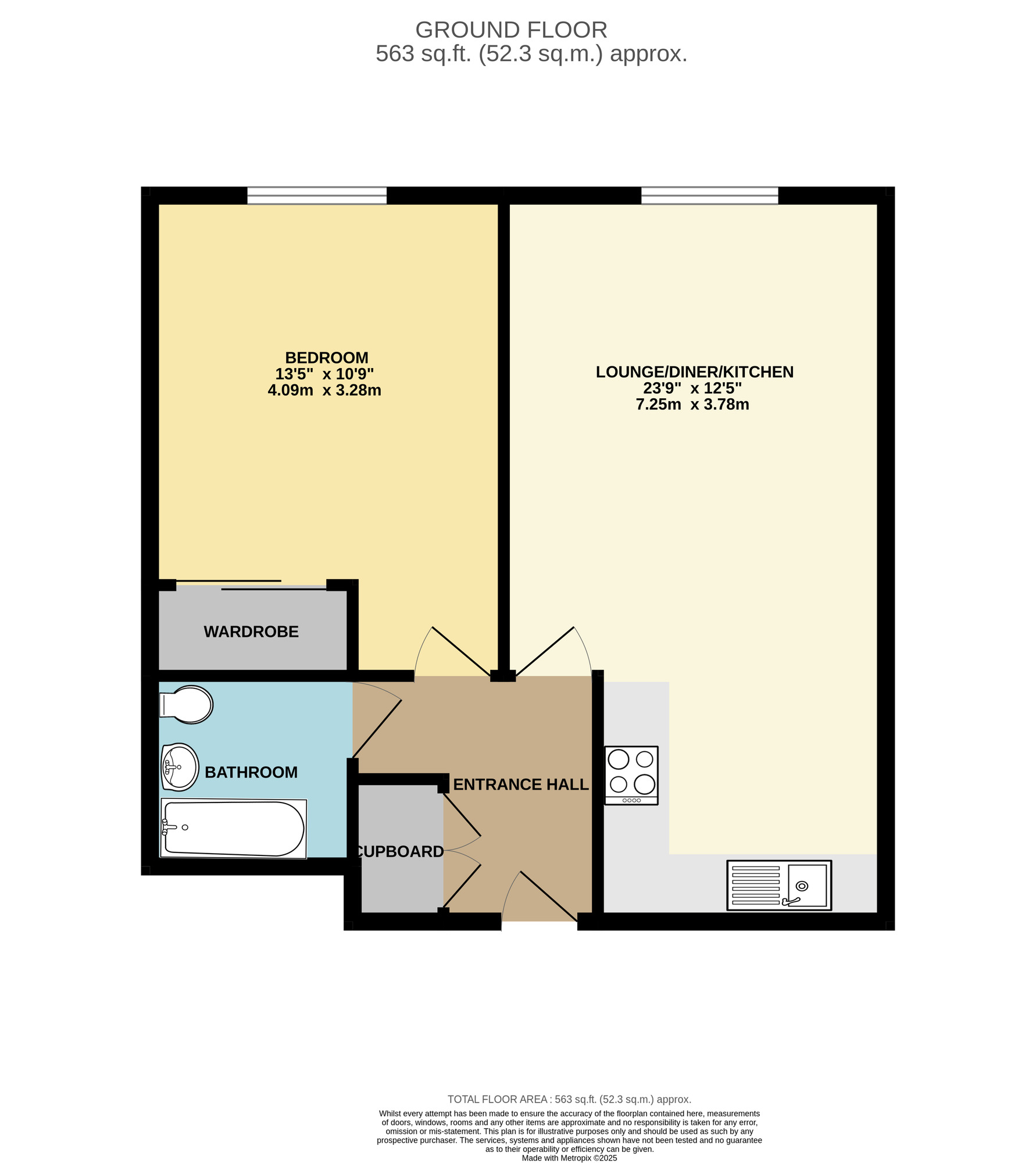 Floorplan of 1 bedroom  Flat for sale, Ratcliff Court, Gilders Way, Norfolk, NR3