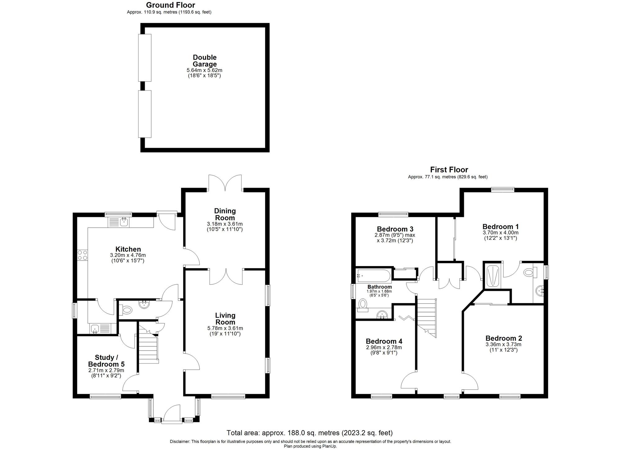 Floorplan of 4 bedroom Detached House for sale, Wroxham Road, Norwich, Norfolk, NR7