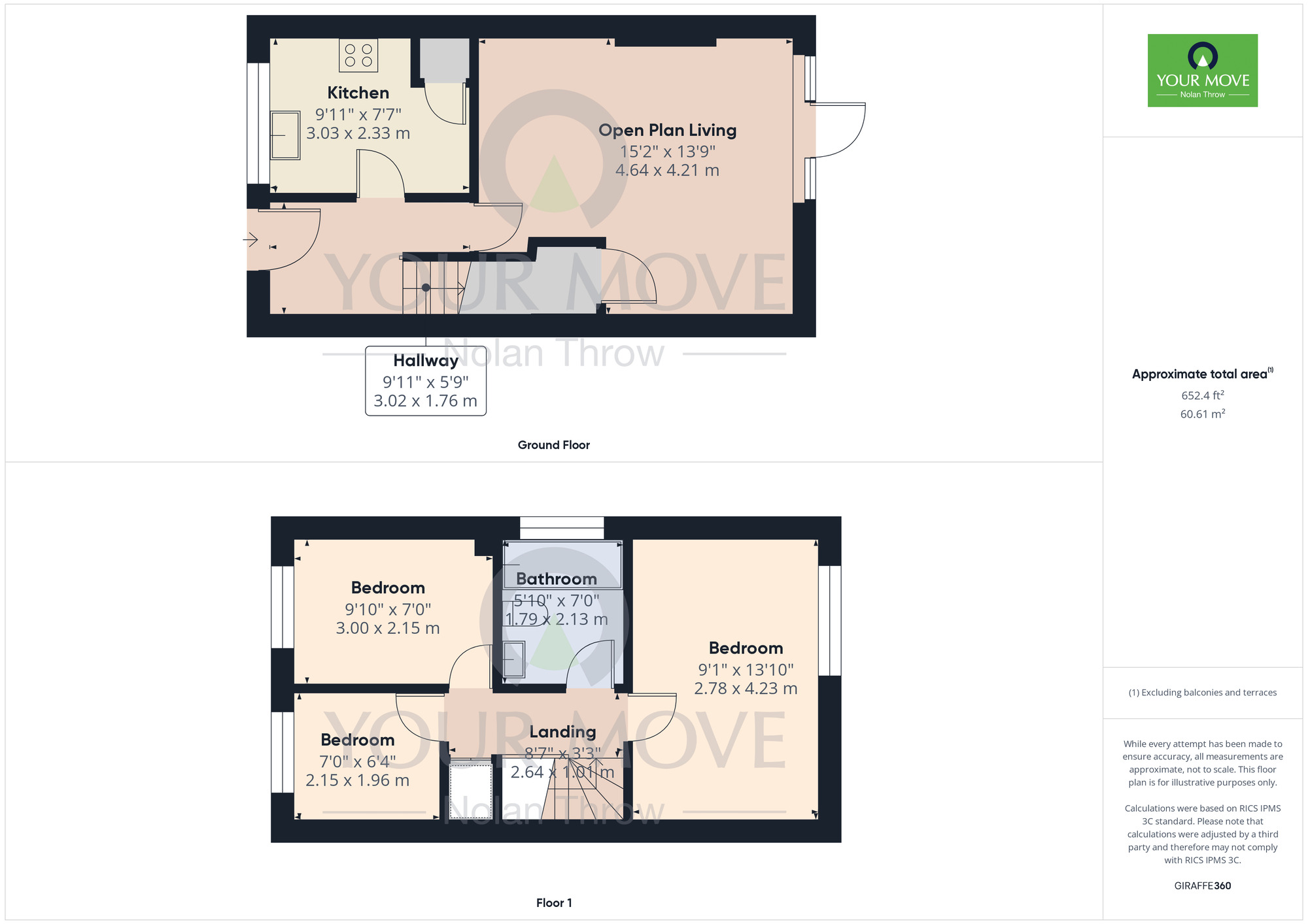 Floorplan of 3 bedroom Semi Detached House to rent, Harksome Hill, Northampton, NN4