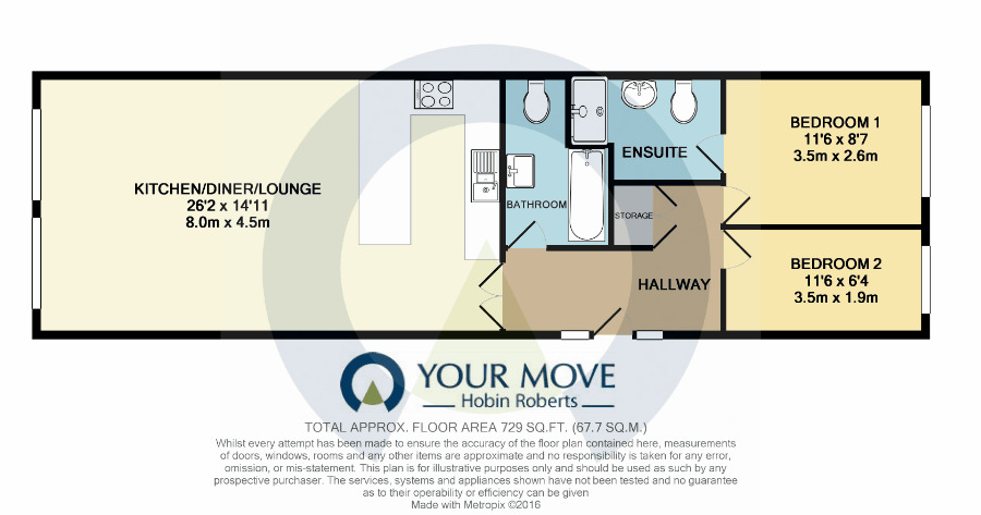 Floorplan of 2 bedroom  Flat to rent, The Light Box Duke Street, Northampton, NN1