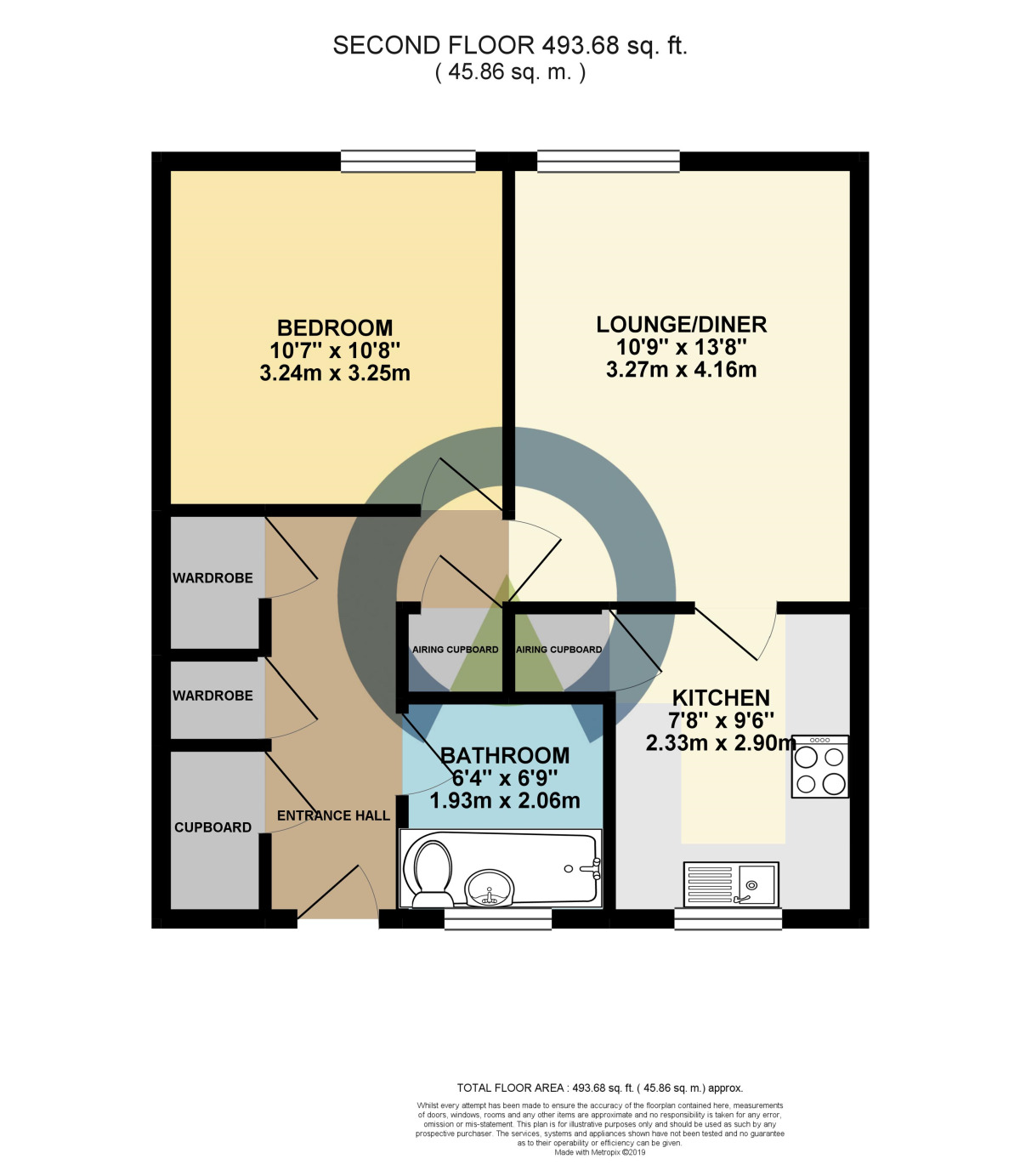 Floorplan of 1 bedroom  Flat to rent, Lower Harding Street, Northampton, NN1