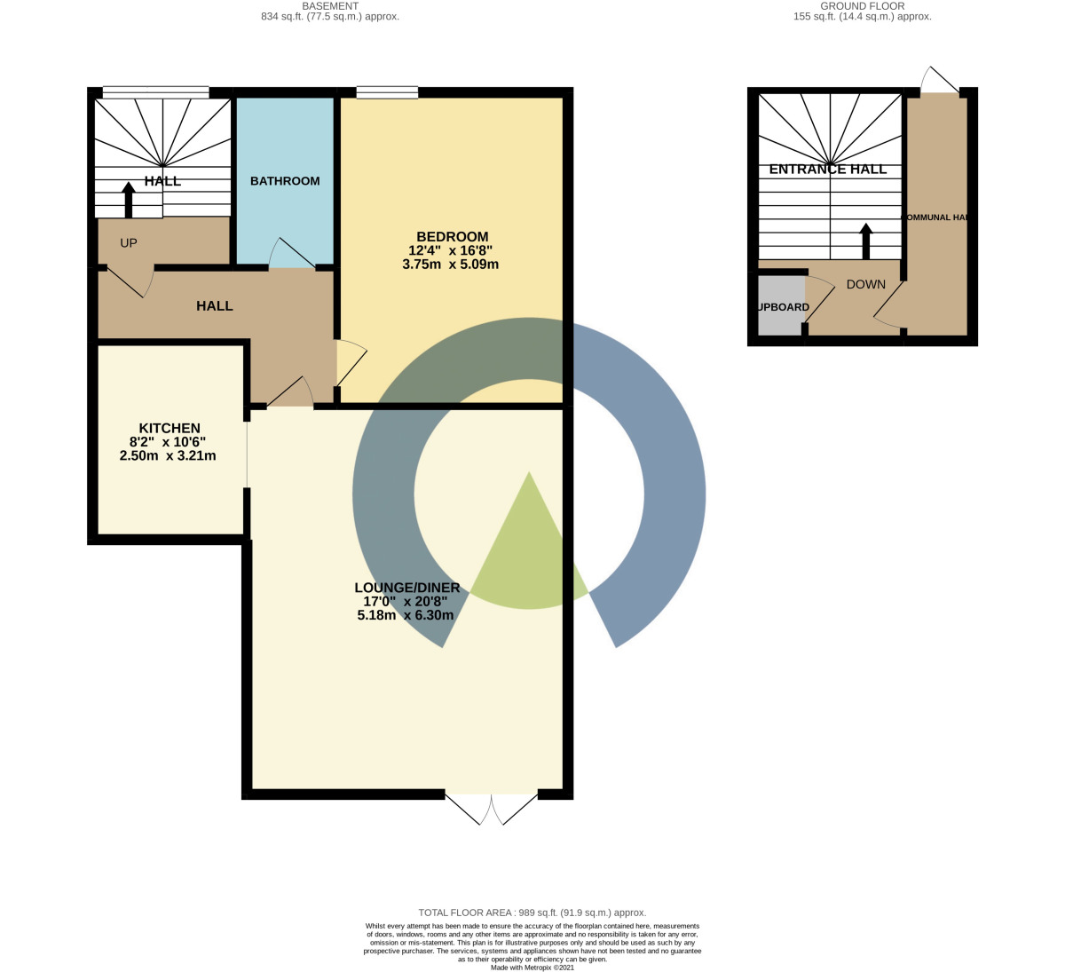 Floorplan of 1 bedroom  Flat to rent, Castilian Street, Northampton, NN1