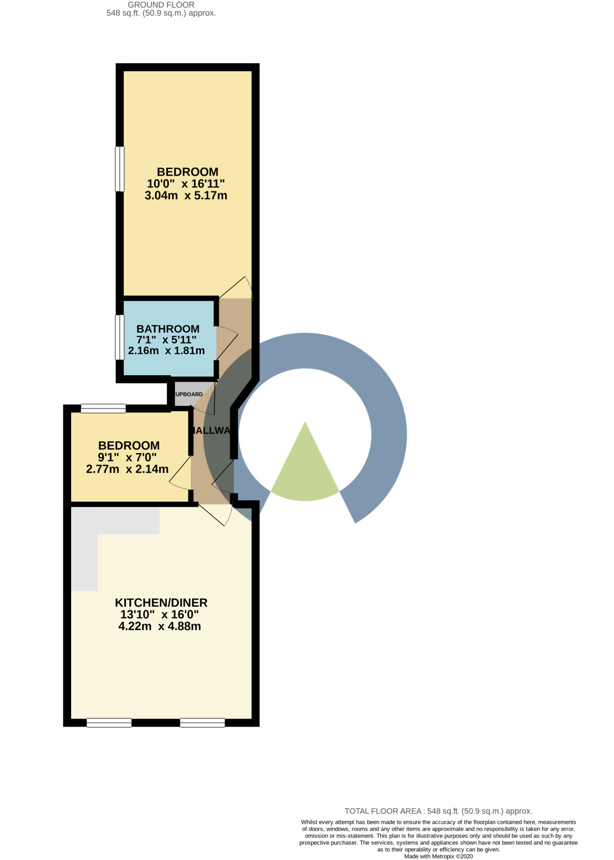 Floorplan of 2 bedroom  Flat to rent, Dunster House, 68-80 Dunster Street, Northampton, NN1