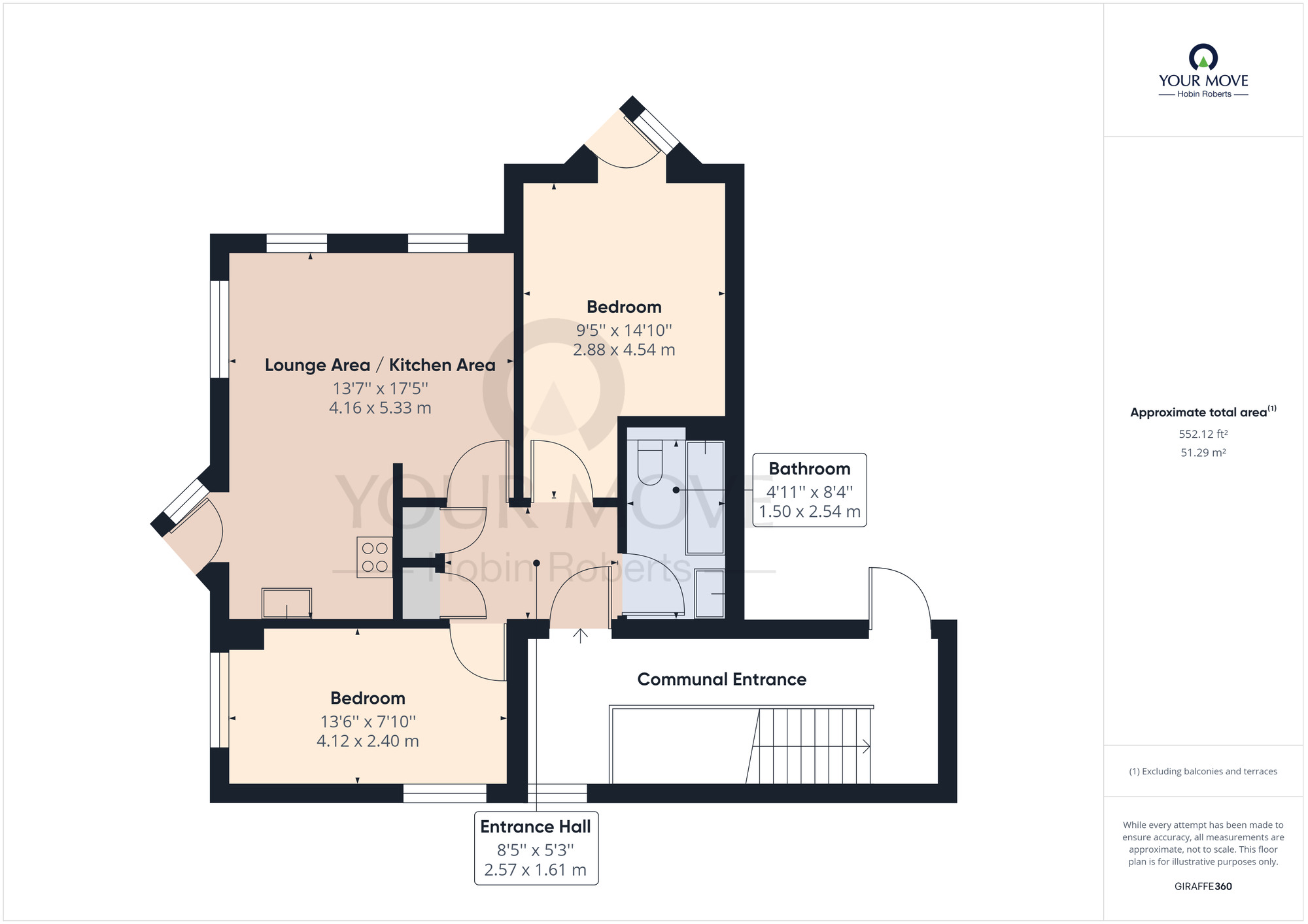 Floorplan of 2 bedroom  Flat for sale, Henry Bird Way, Northampton, NN4