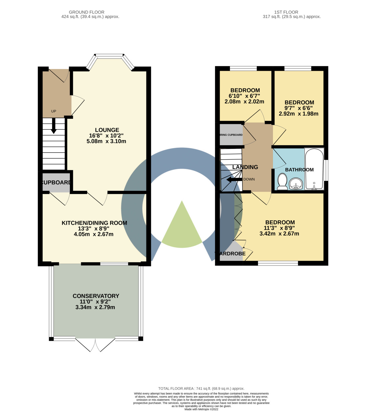 Floorplan of 3 bedroom Semi Detached House to rent, Aldwell Close, Wootton, Northampton, NN4