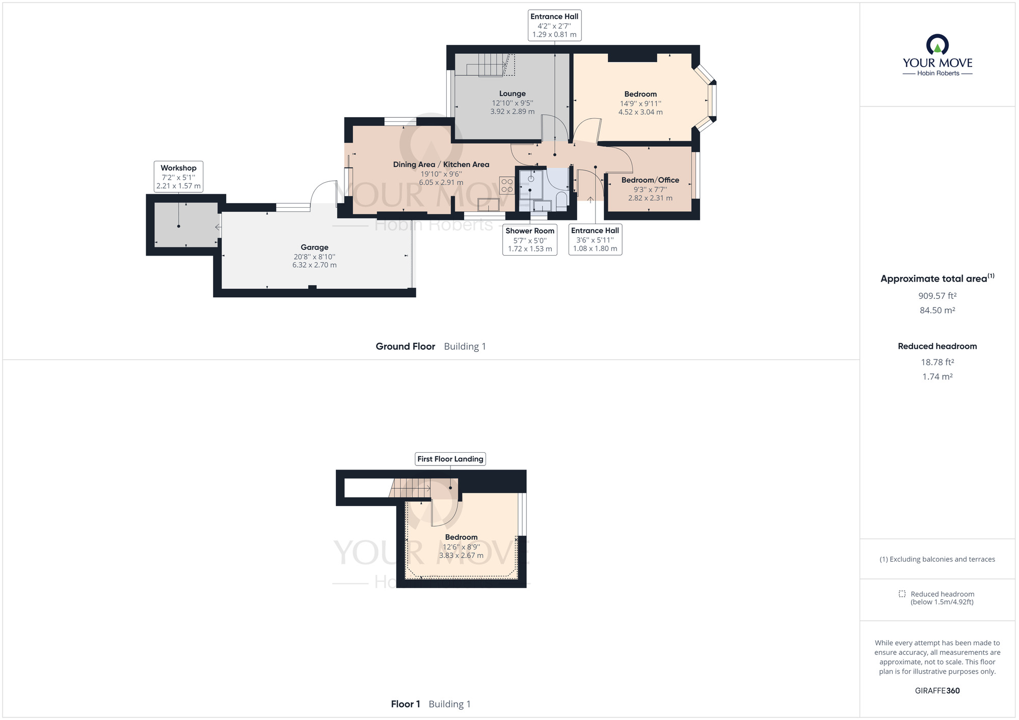 Floorplan of 3 bedroom Semi Detached House to rent, Bretton Close, Duston, Northampton, NN5