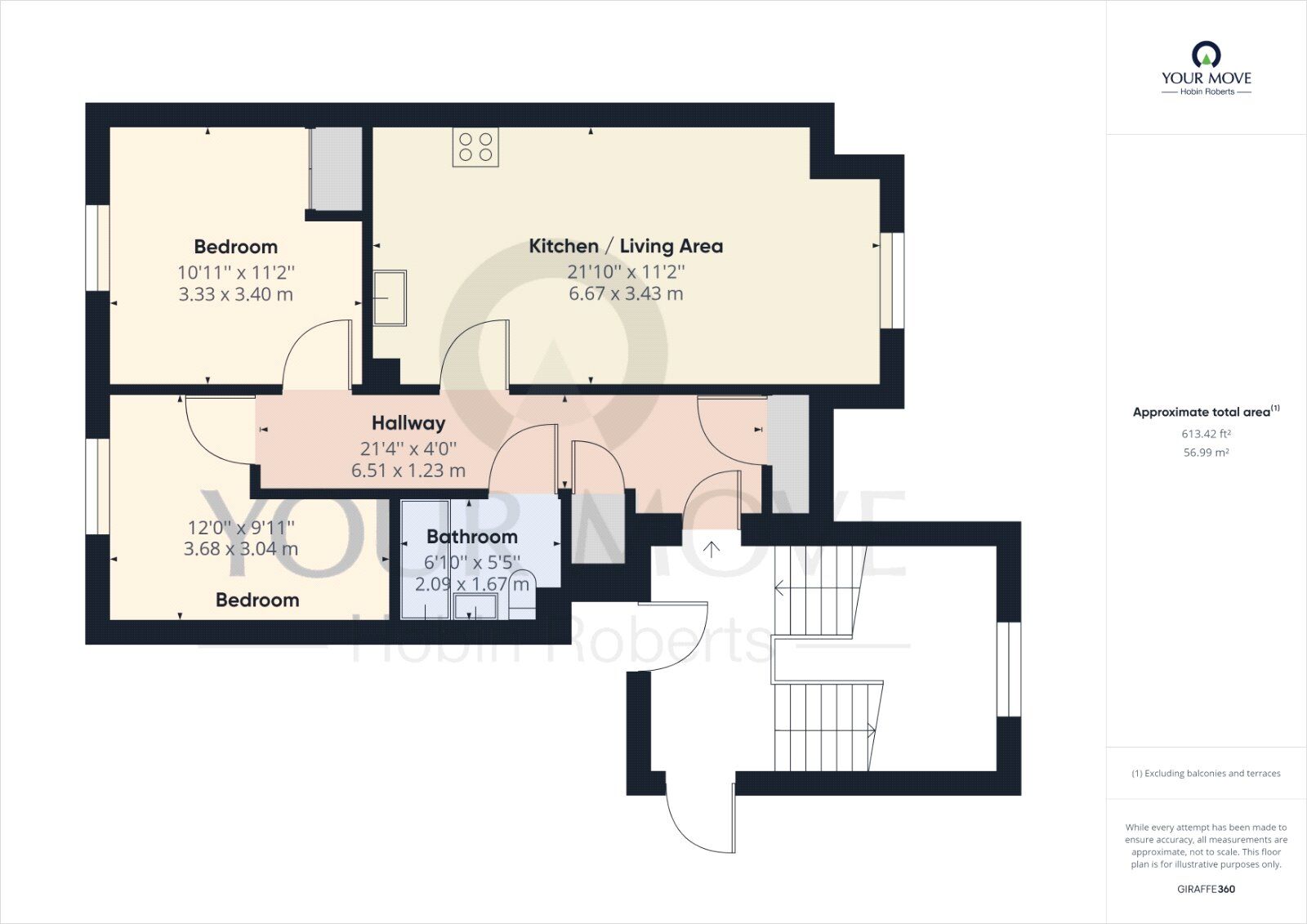 Floorplan of 2 bedroom  Flat to rent, Military Road, Northampton, NN1