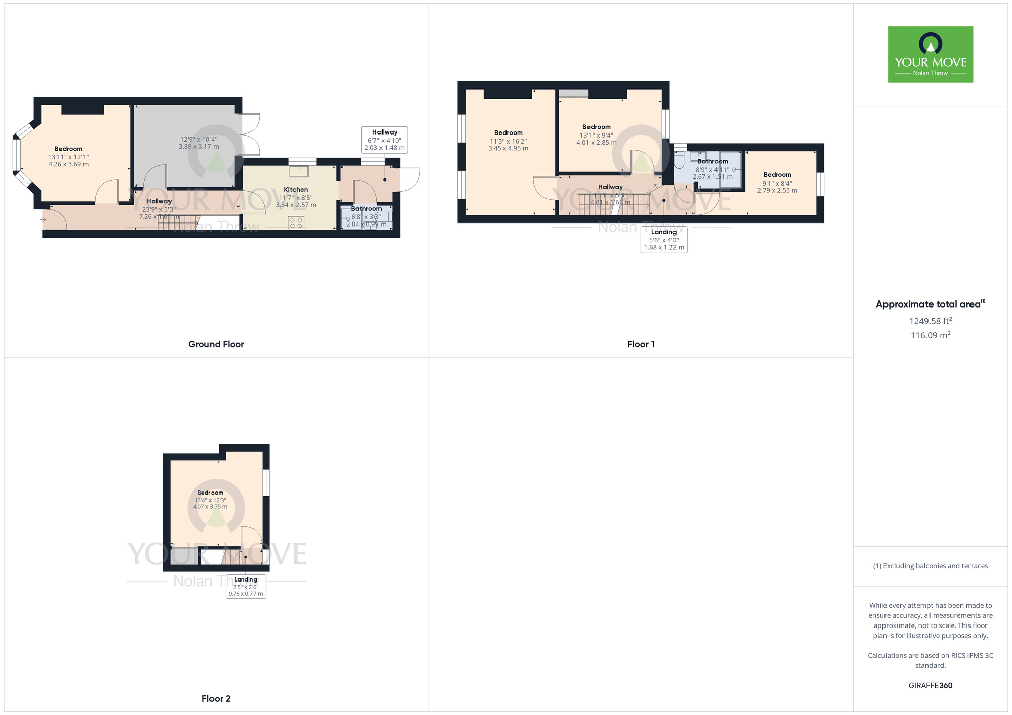 Floorplan of 5 bedroom  House to rent, Clare Street, Northampton, NN1