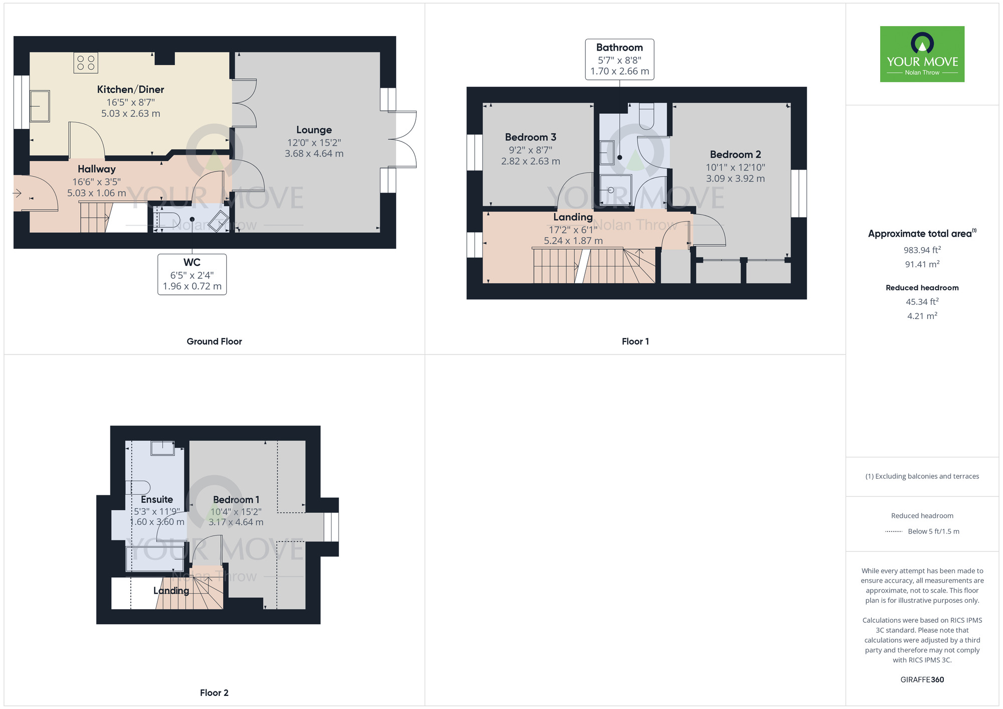 Floorplan of 3 bedroom Mid Terrace House for sale, Kettering Road, Rothwell, Northamptonshire, NN14