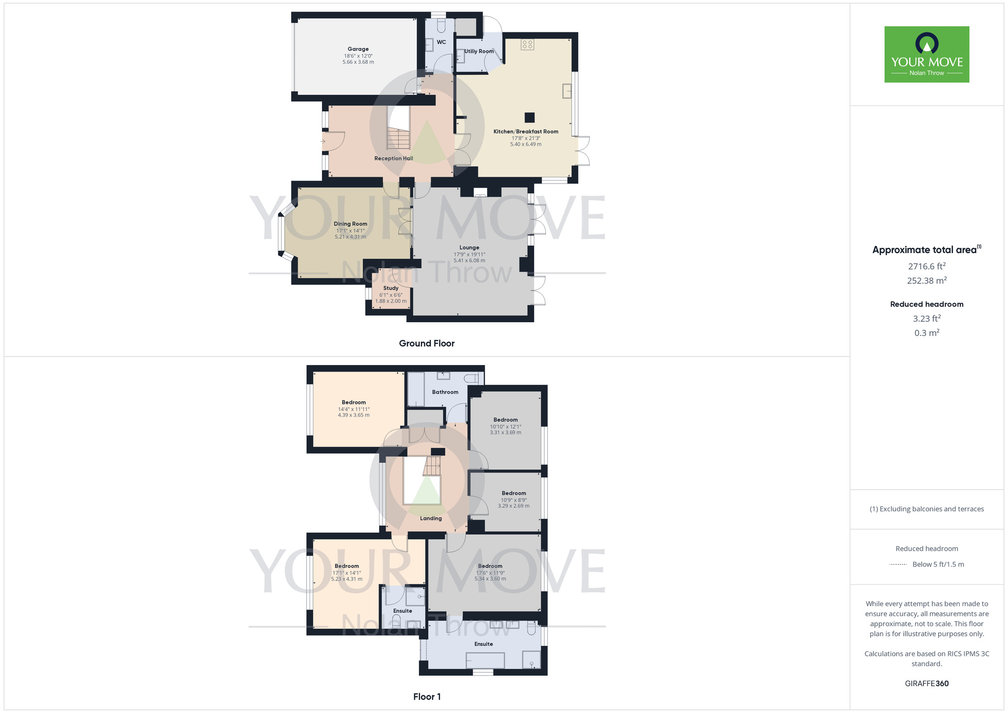 Floorplan of 5 bedroom Detached House for sale, Ecton Lane, Sywell, Northampton, NN6