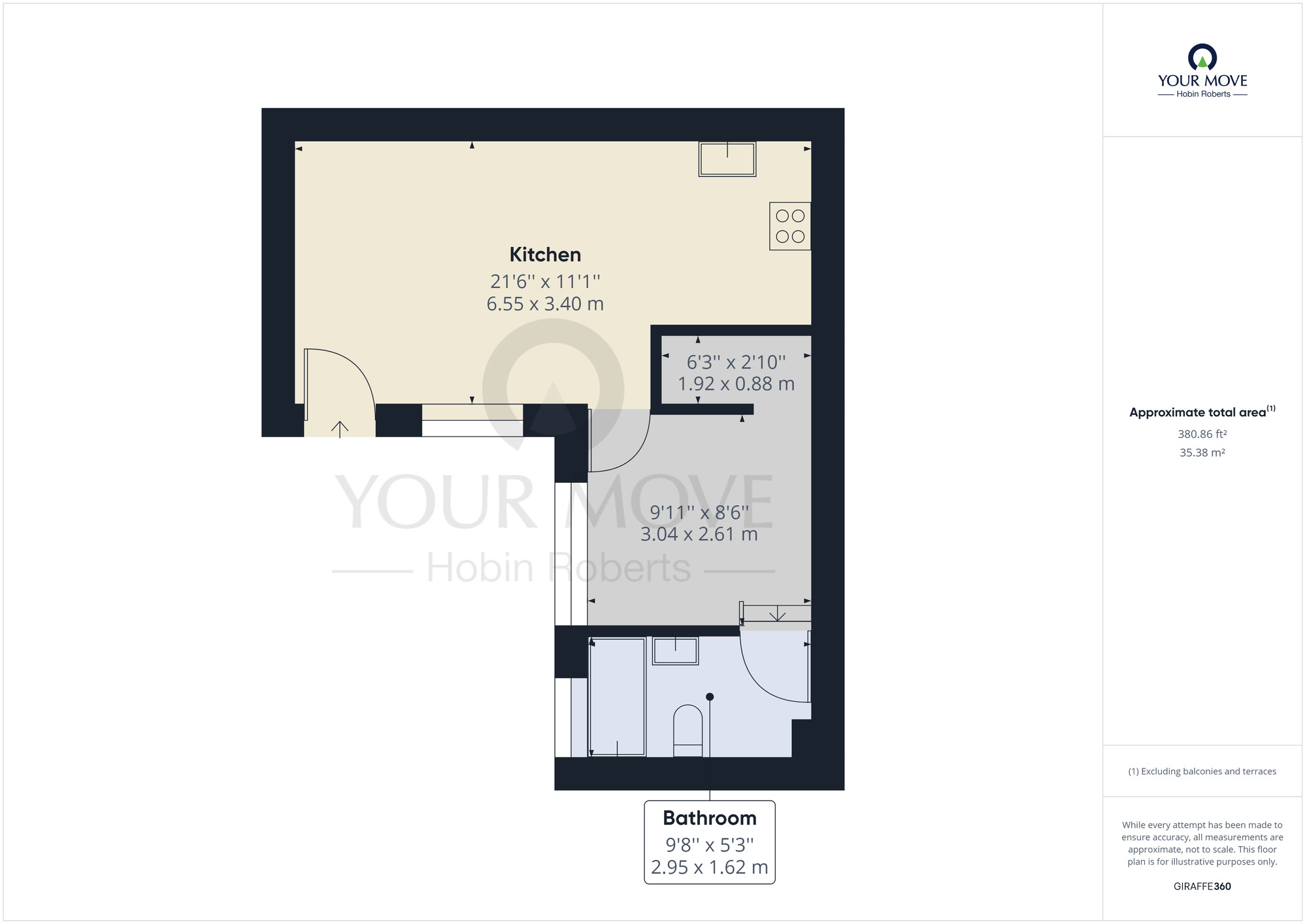 Floorplan of 1 bedroom  Flat to rent, St. Michaels Road, Northampton, NN1