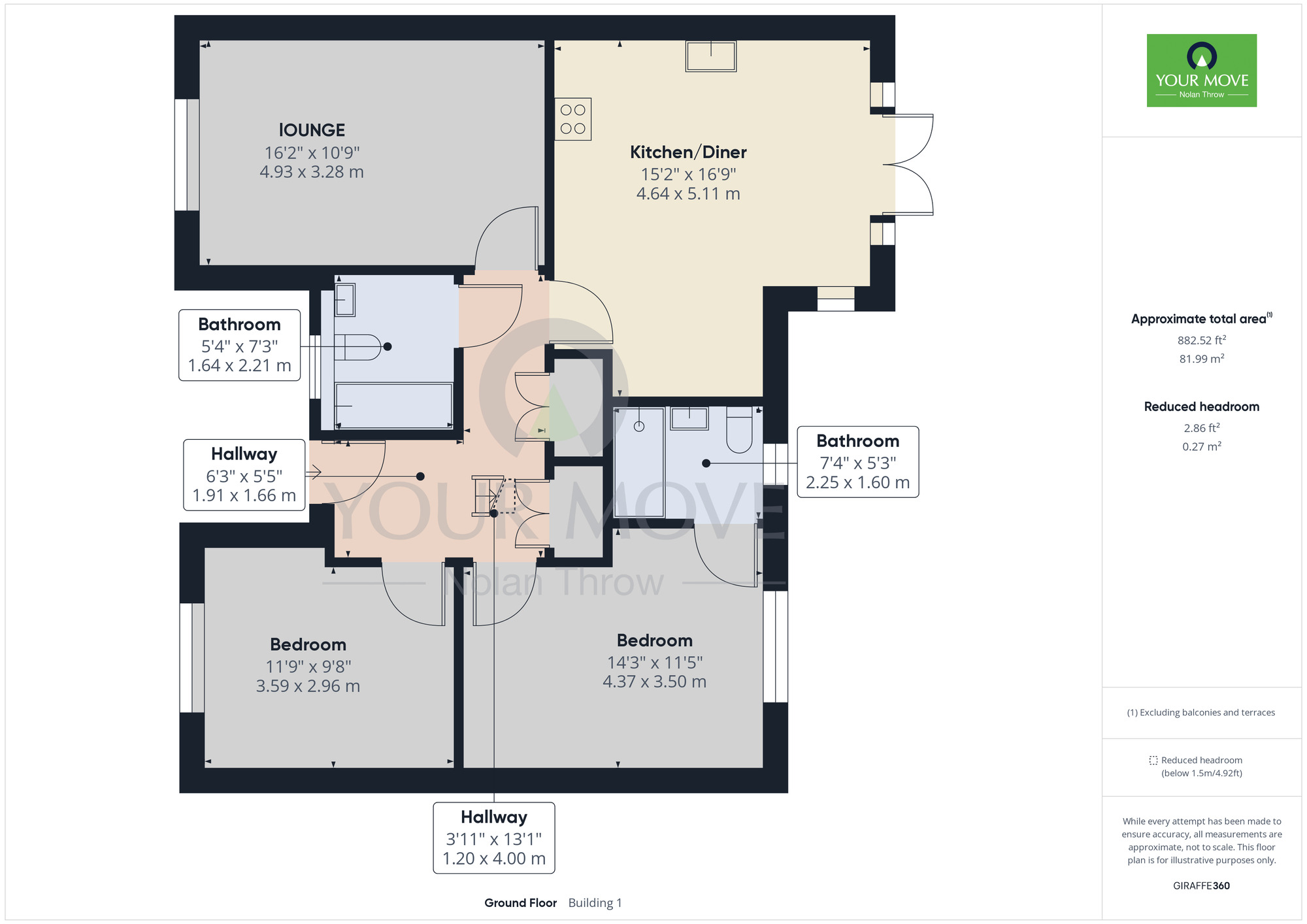 Floorplan of 2 bedroom Detached Bungalow for sale, Coulon Close, Irchester, Wellingborough, NN29