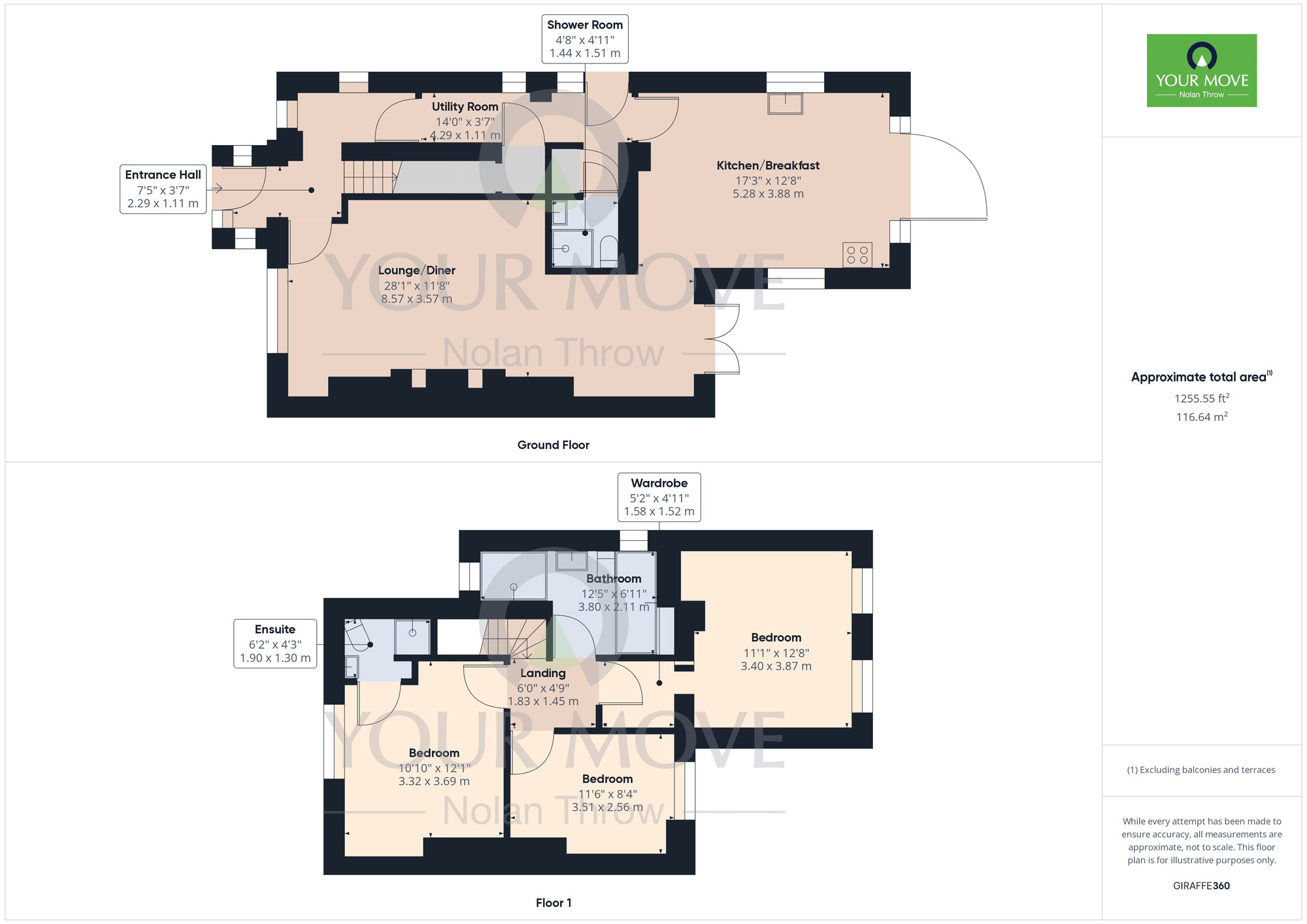 Floorplan of 3 bedroom Semi Detached House for sale, Wellingborough Road, Mears Ashby, Northampton, NN6