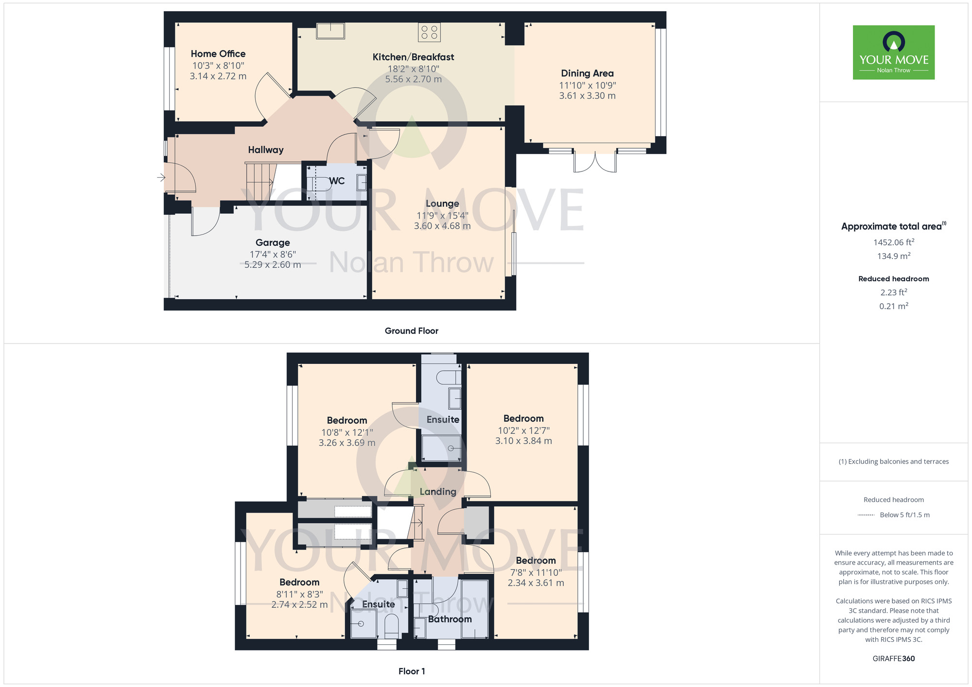 Floorplan of 4 bedroom Detached House for sale, Villagers Close, Wootton, Northampton, NN4