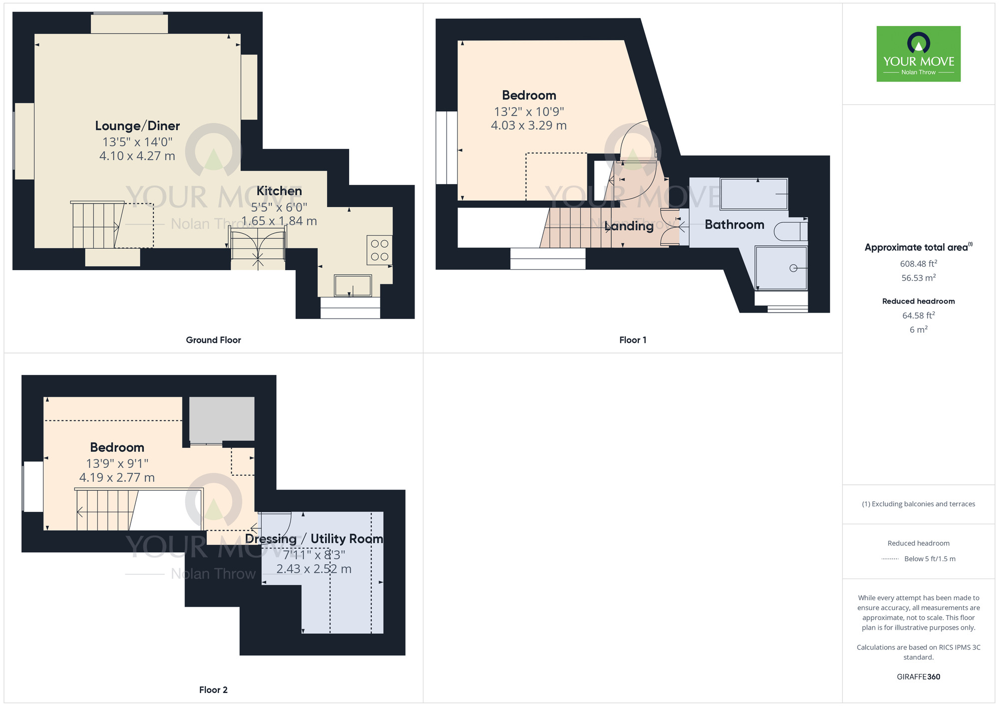 Floorplan of 2 bedroom Semi Detached House for sale, High Street, Great Doddington, Northamptonshire, NN29