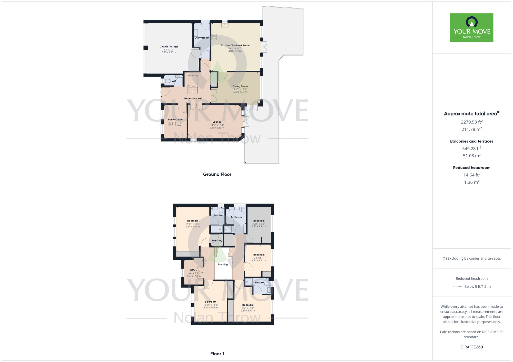 Floorplan of 5 bedroom Detached House for sale, Martlet Close, Wootton, Northampton, NN4