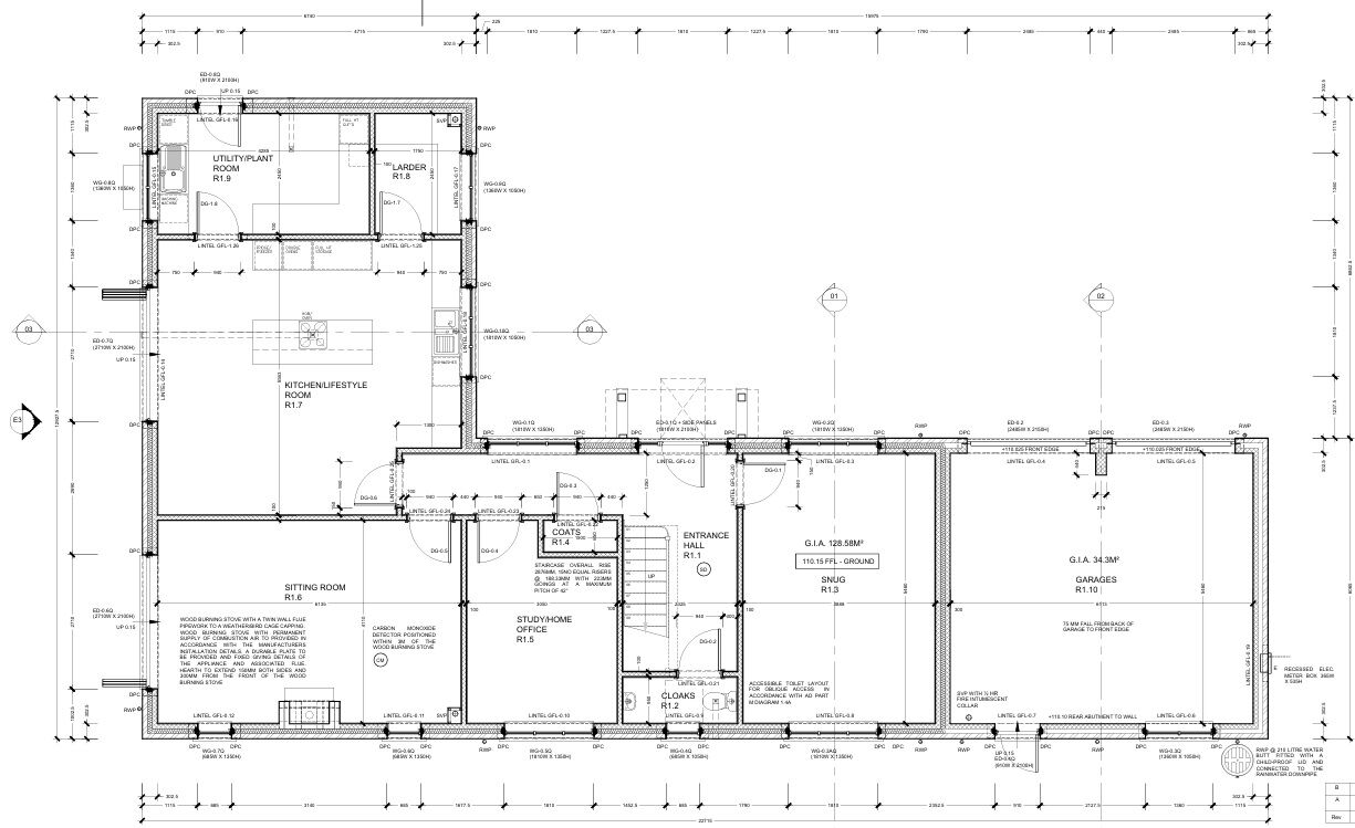 Floorplan of 5 bedroom Detached House for sale, Murcott, Long Buckby, Northamptonshire, NN6