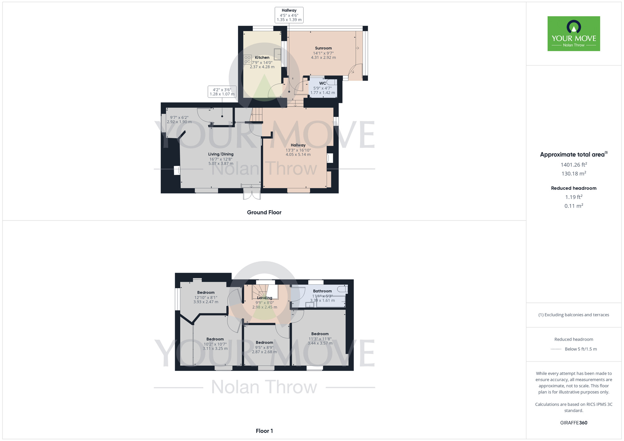 Floorplan of 4 bedroom Semi Detached House for sale, Orchard Hill, Little Billing, Northampton, NN3