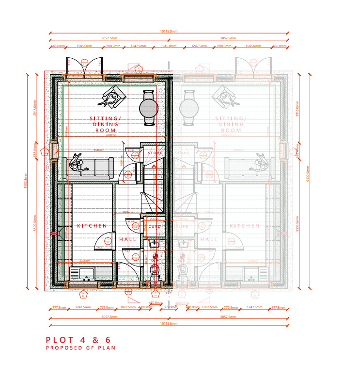 Floorplan of 3 bedroom Semi Detached House for sale, Brooks Road, Raunds, Northamptonshire, NN9